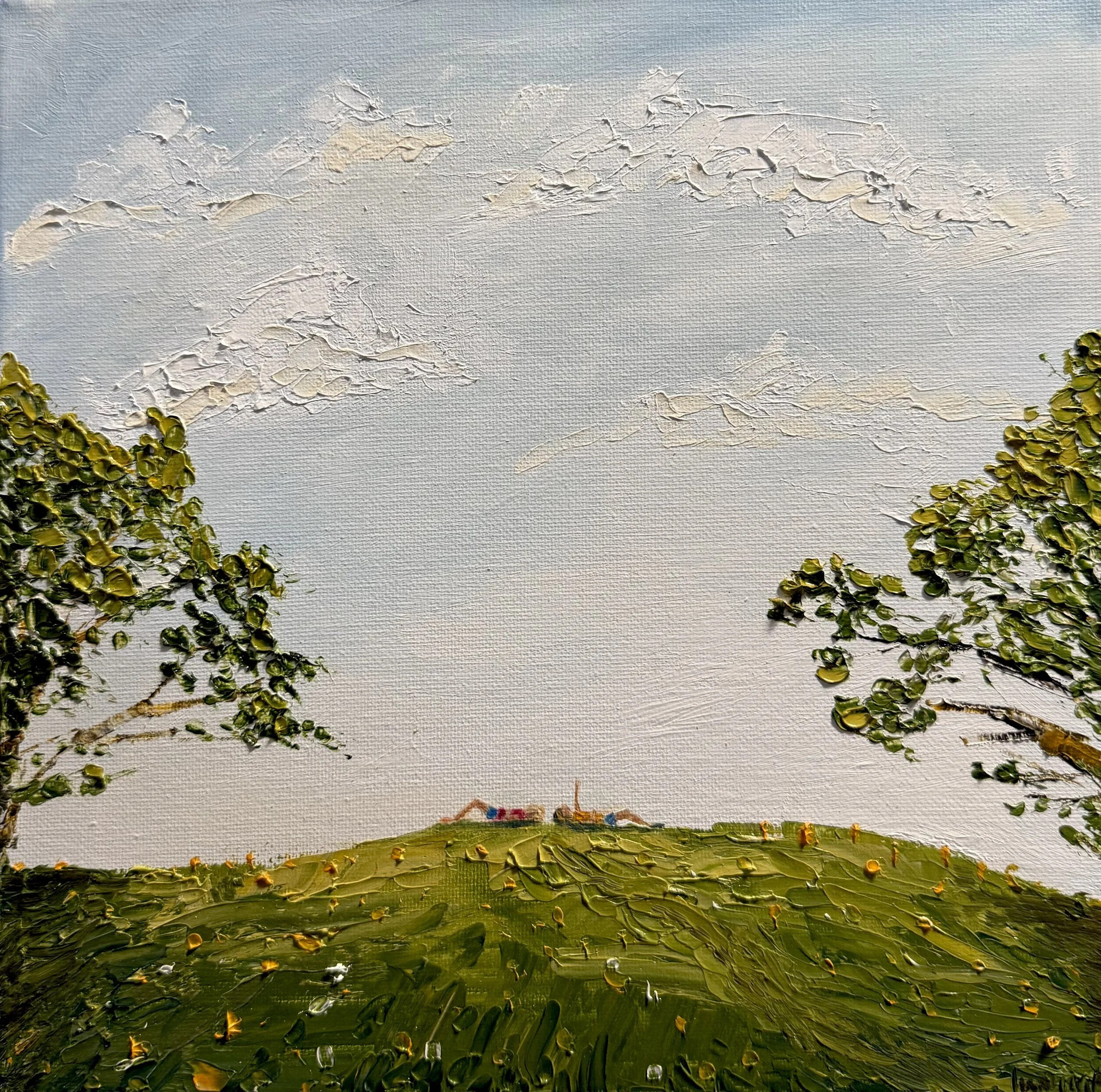 Already Missing the Summer,
12 x 12 in, oil on canvas