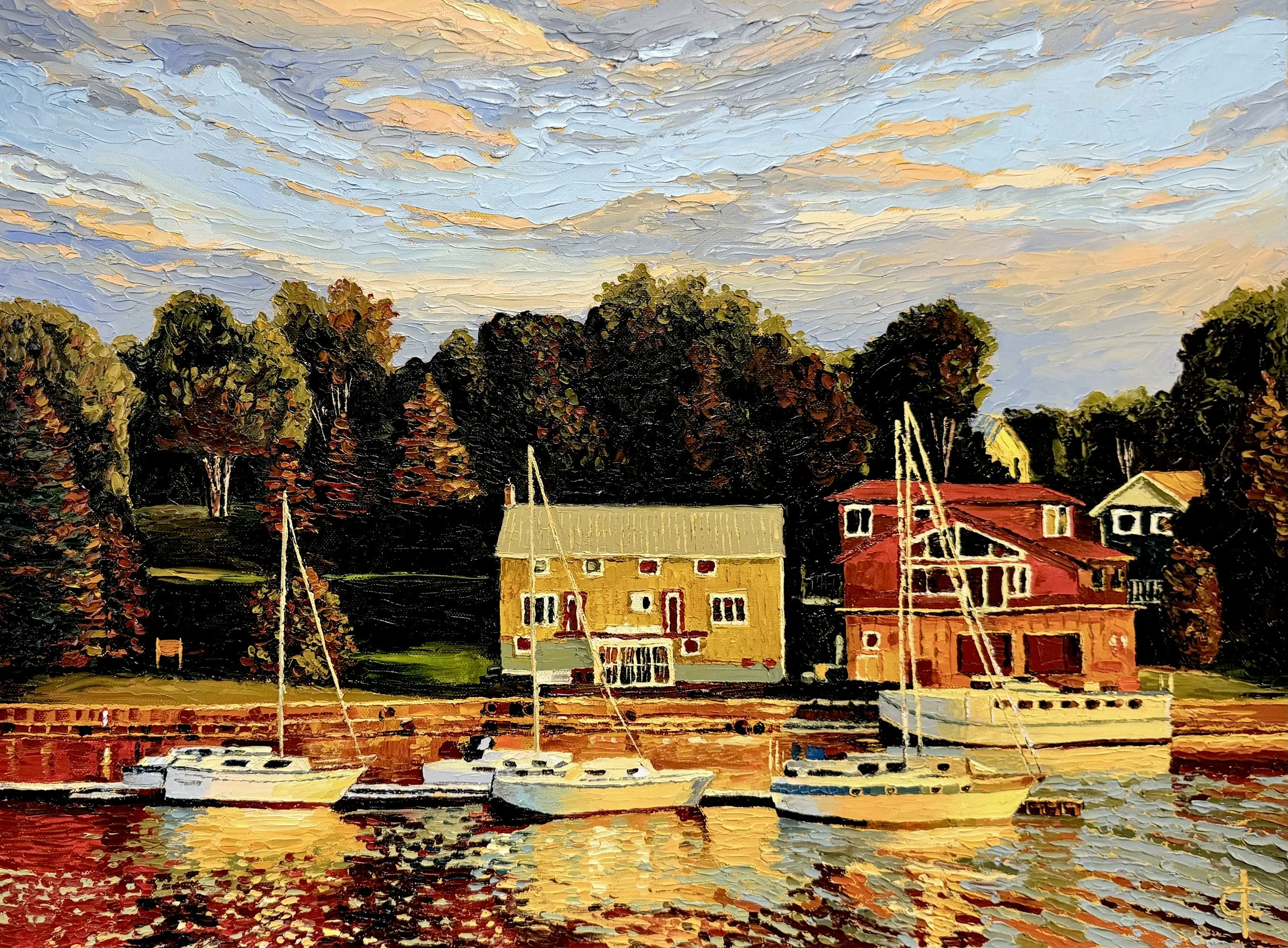 Southampton Harbour,
18 x 24 in, oil on canvas