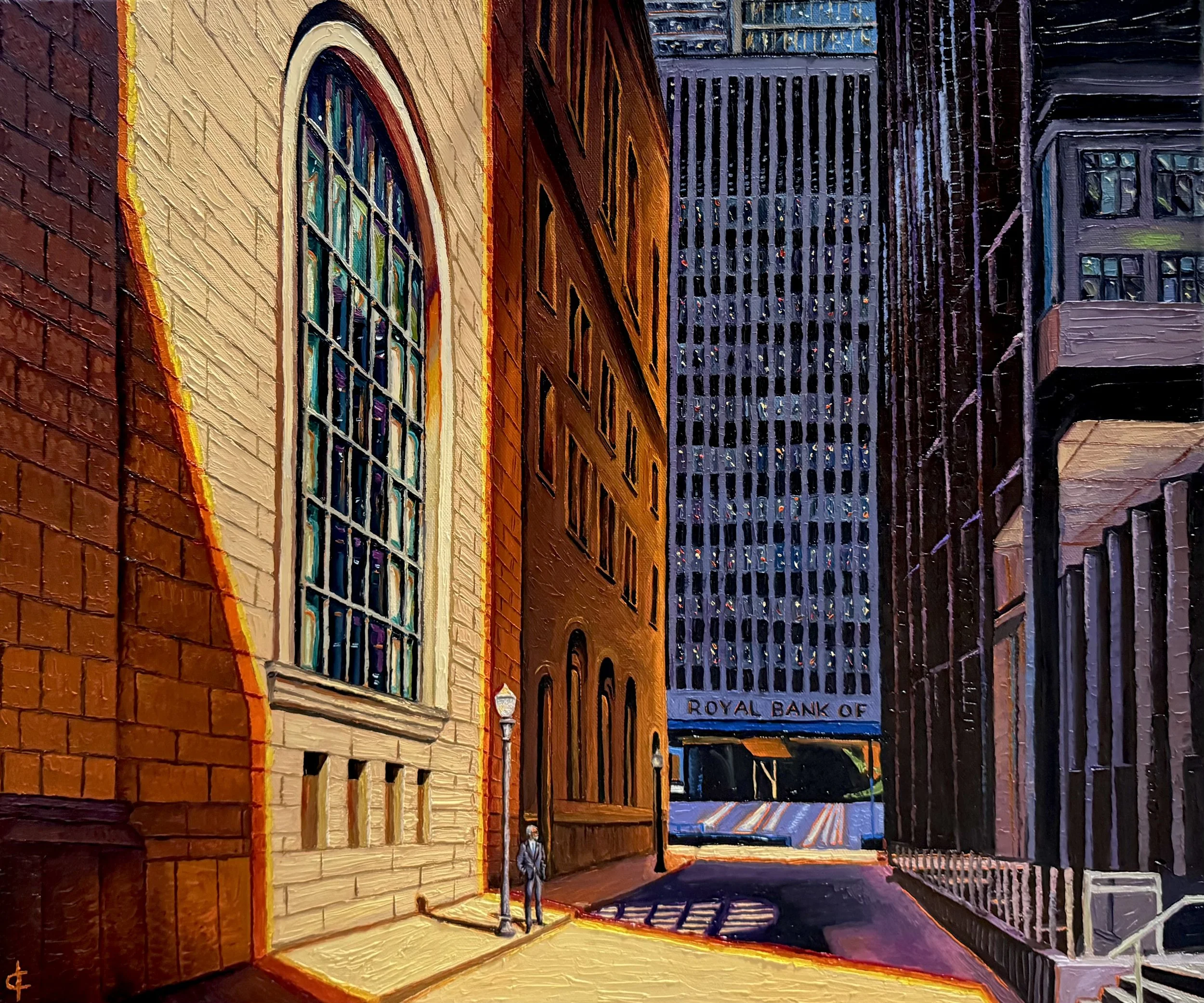 The Banker,
20 x 24 in, oil on canvas