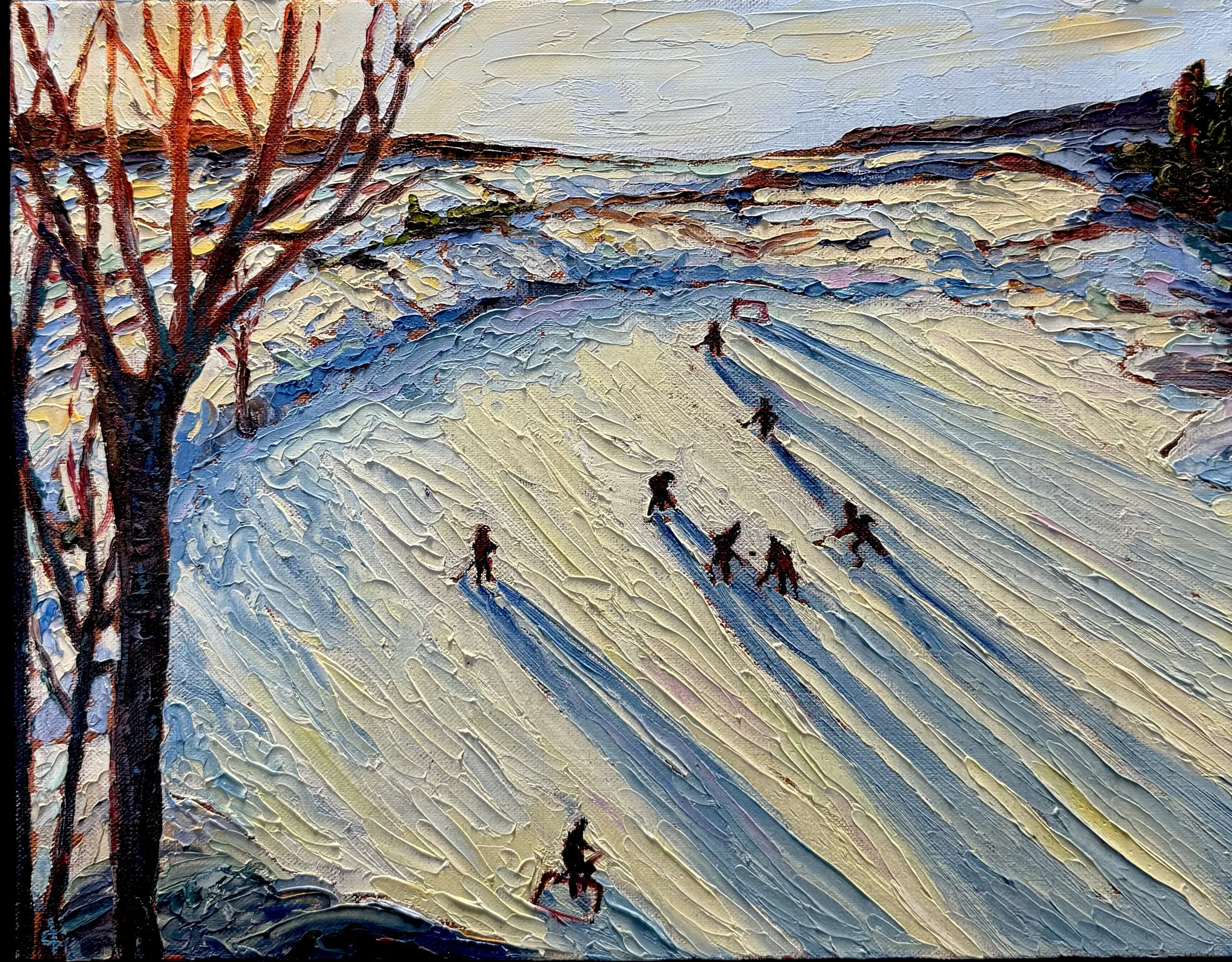 The Good Old Hockey Game,
11 x 14 in, oil on linen