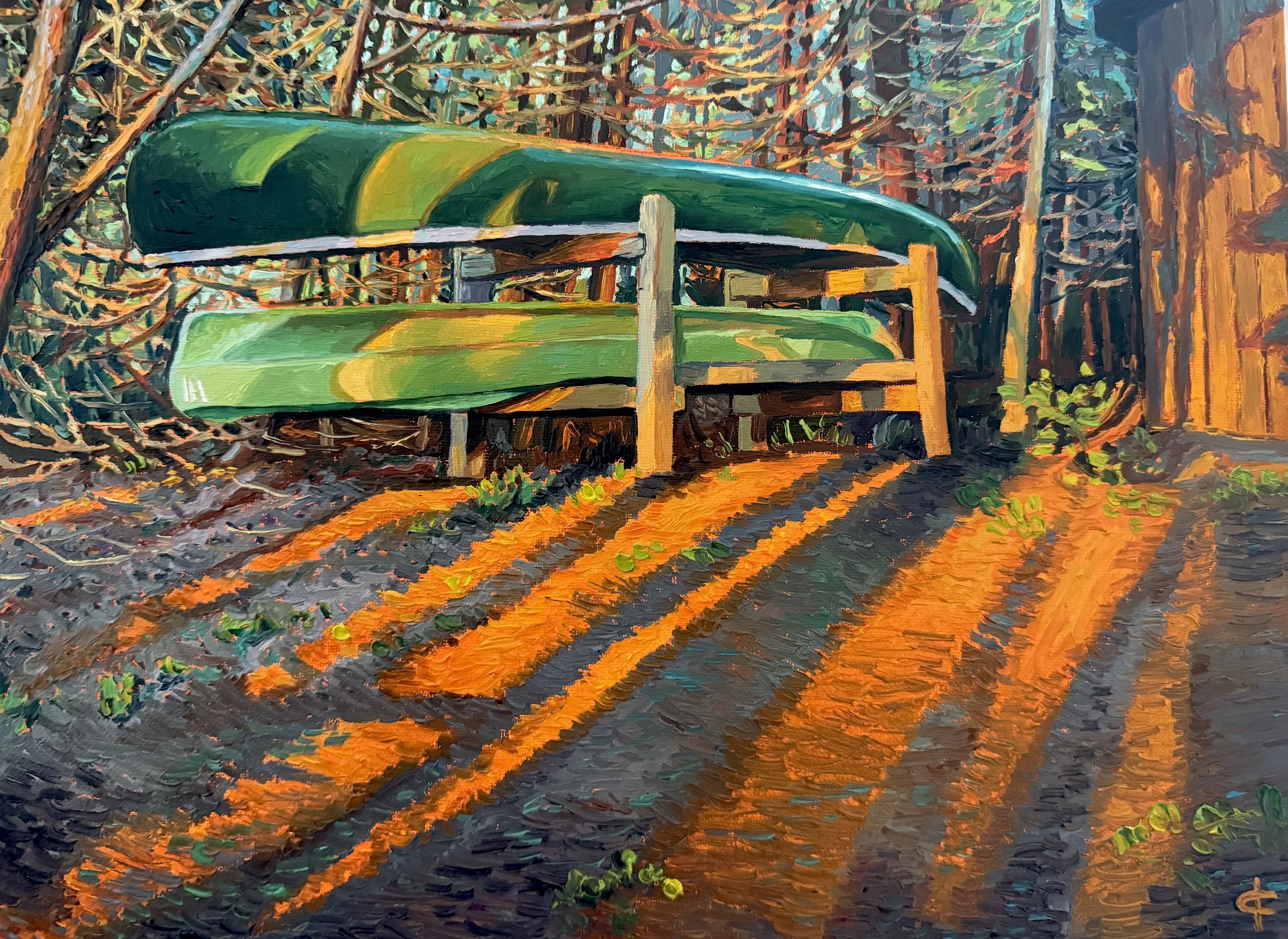 Golden Hour in Southampton,
12 x 16 in, oil on canvas