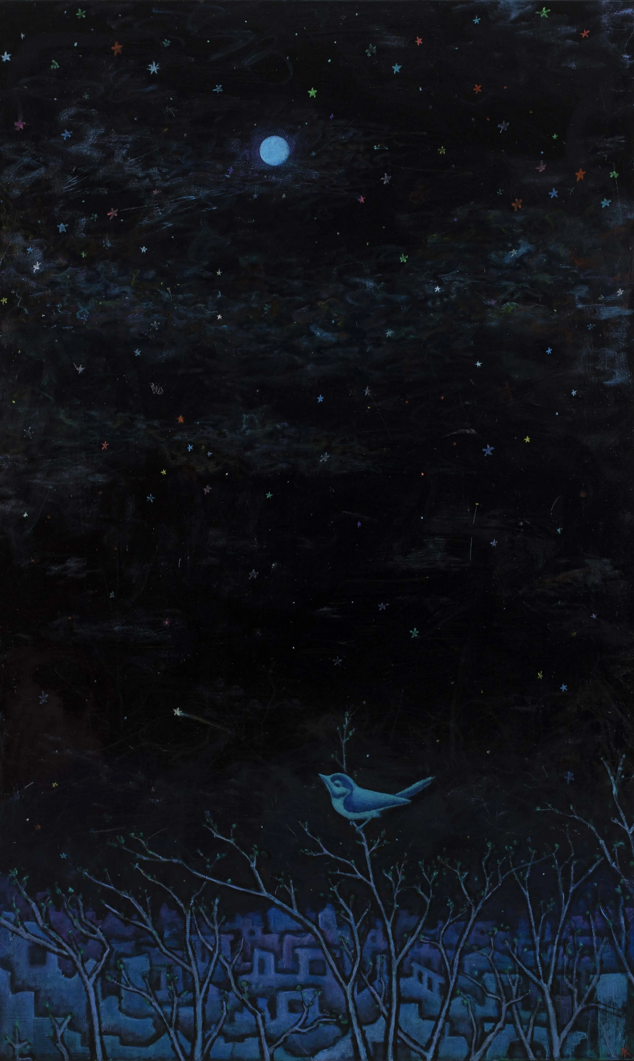 Dylan Solomon Kraus,   Pompeii (ExHypnosis) , 2023, Oil on linen, 200 x 120 cm
