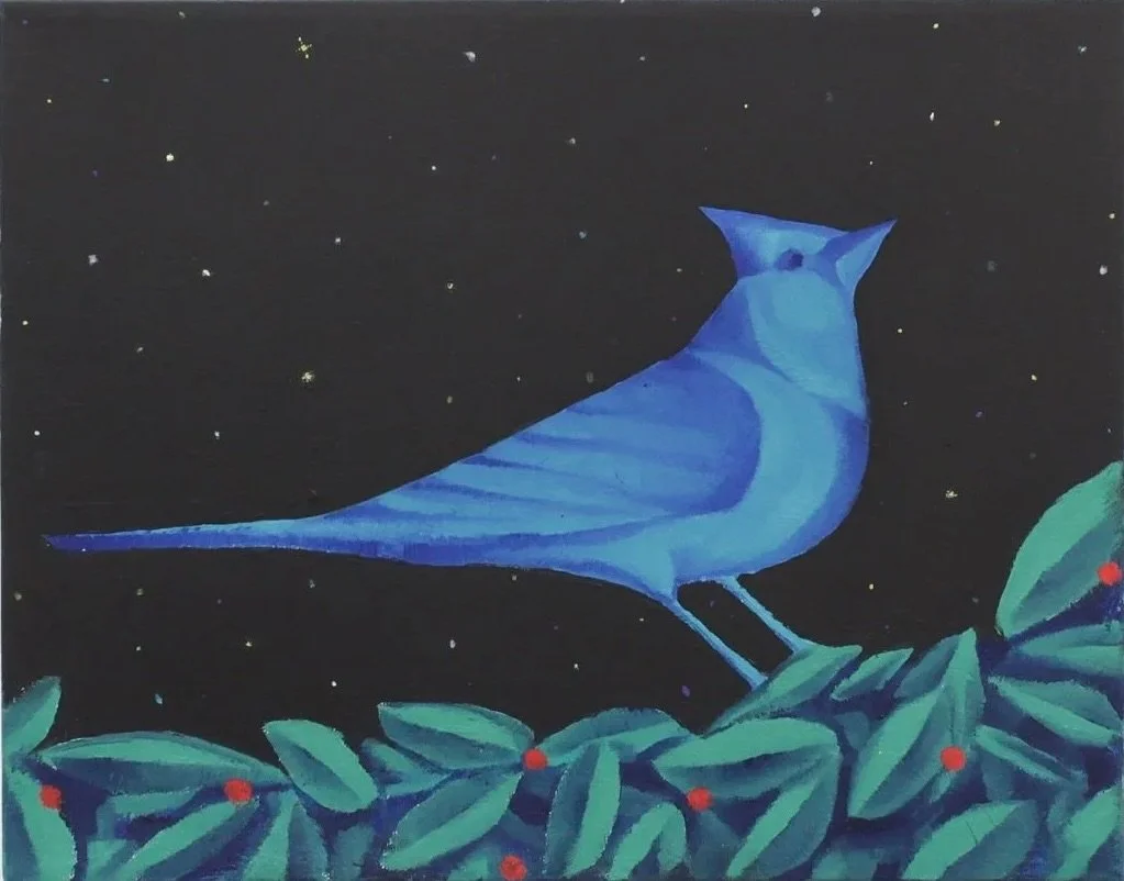 Dylan Kraus,  The Cardinal , 2017, Oil on canvas, 28 x 35 cm