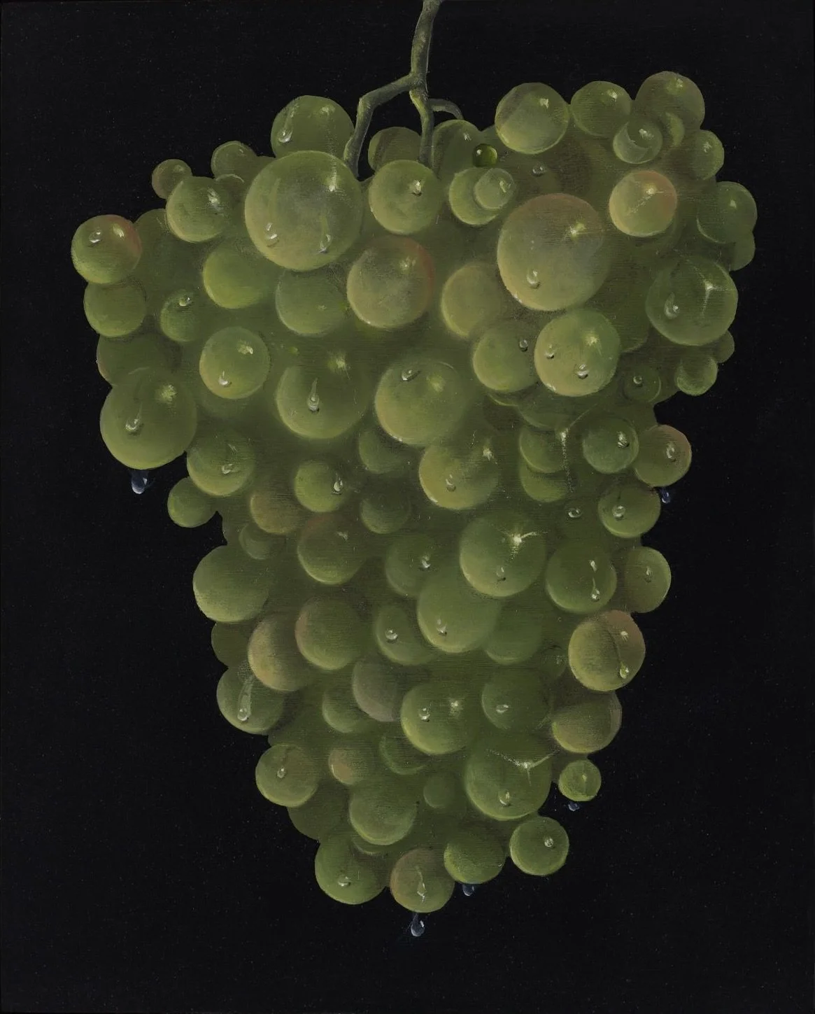 Natalia González Martín,  Refusal to be tempted , 2023, Oil on wood, 25.5 x 20 x 3 cm