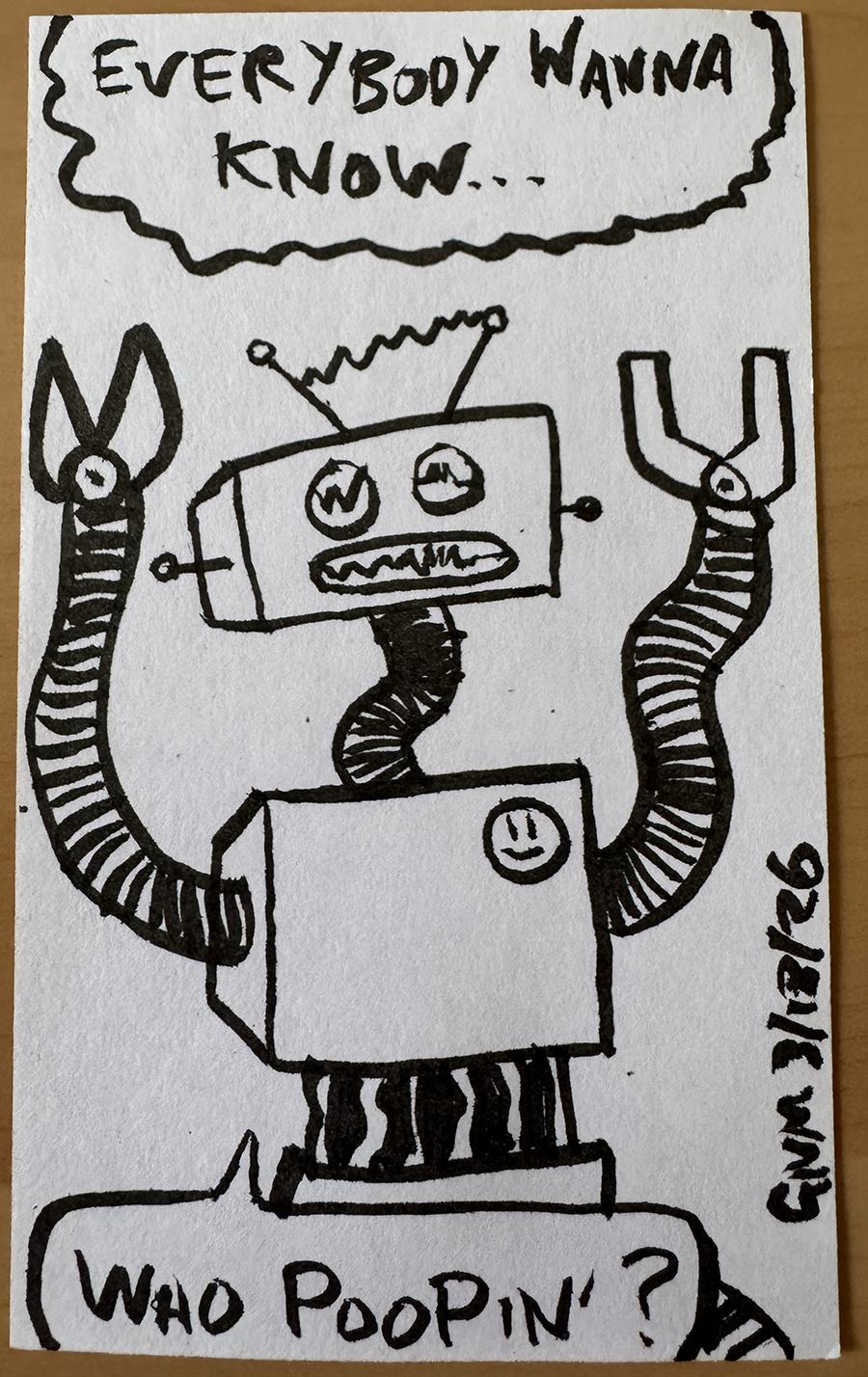 Robots Wanna Know…