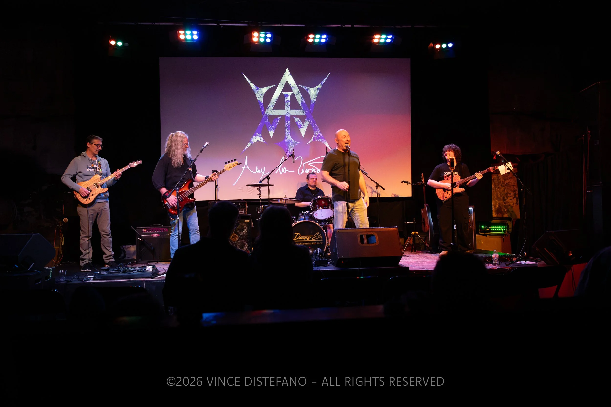 Alex Lee Warner Band on stage at Zoetropolis