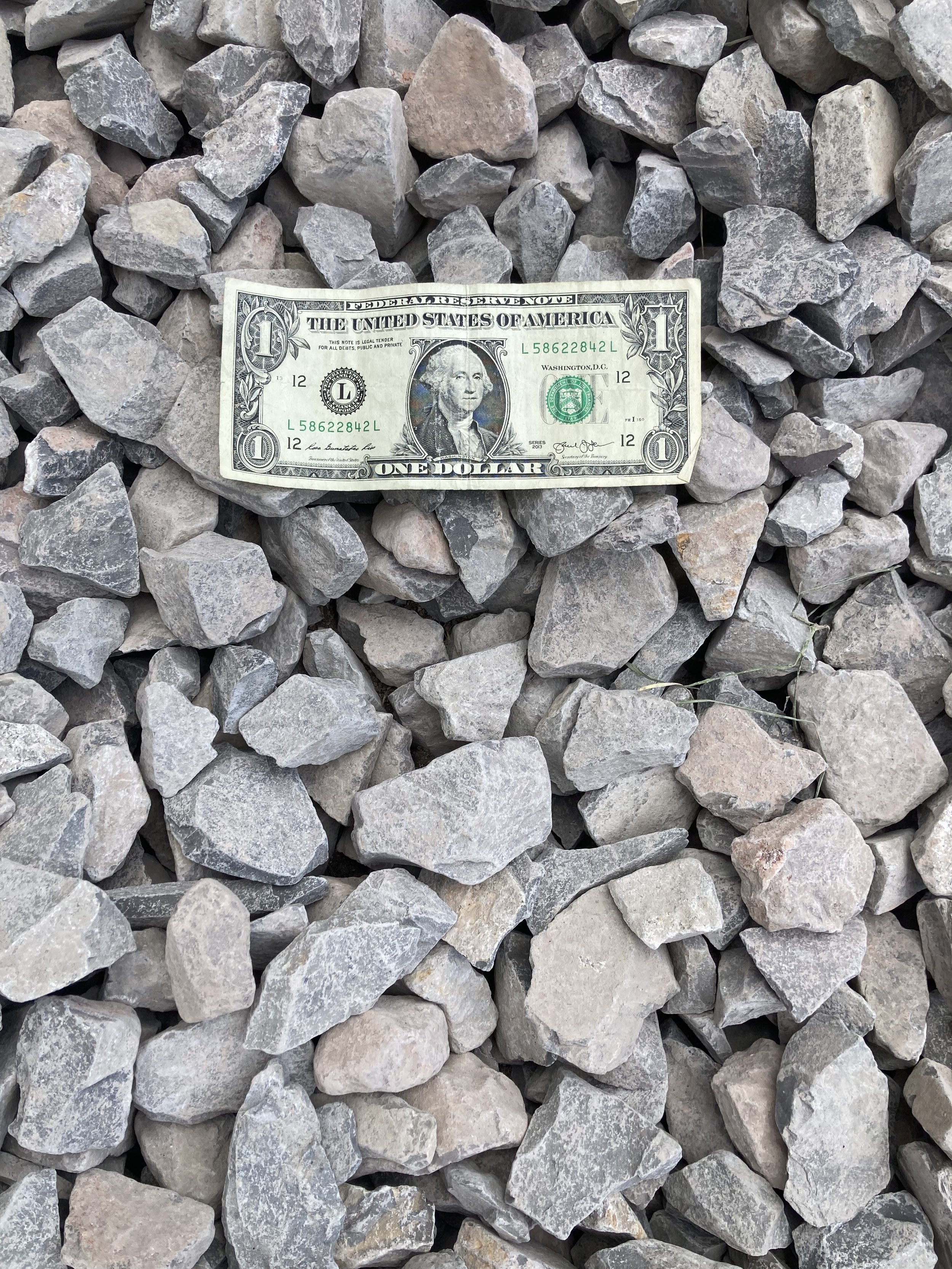 Lite Grey 1 1/2 Inch Decorative Rock. Best Seller As Keeps The Yard Cool