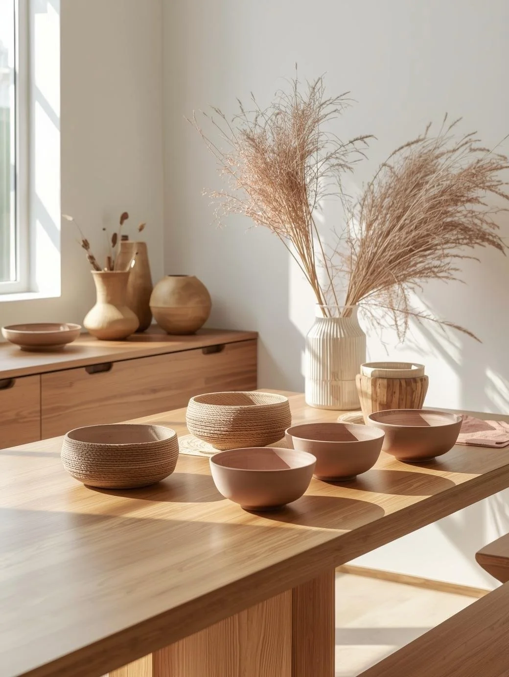 Modern nutrition studio with neutral tones and natural light for nutritionist website design