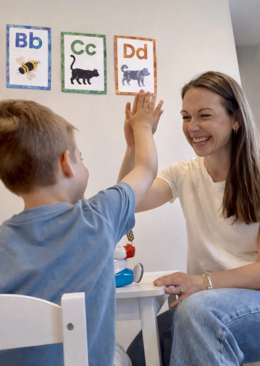 private speech therapy session by Mini Milestones Speech and Feeding Therapy in Fort Washington, PA, Ambler, PA, North Wales, PA, Chalfont, PA