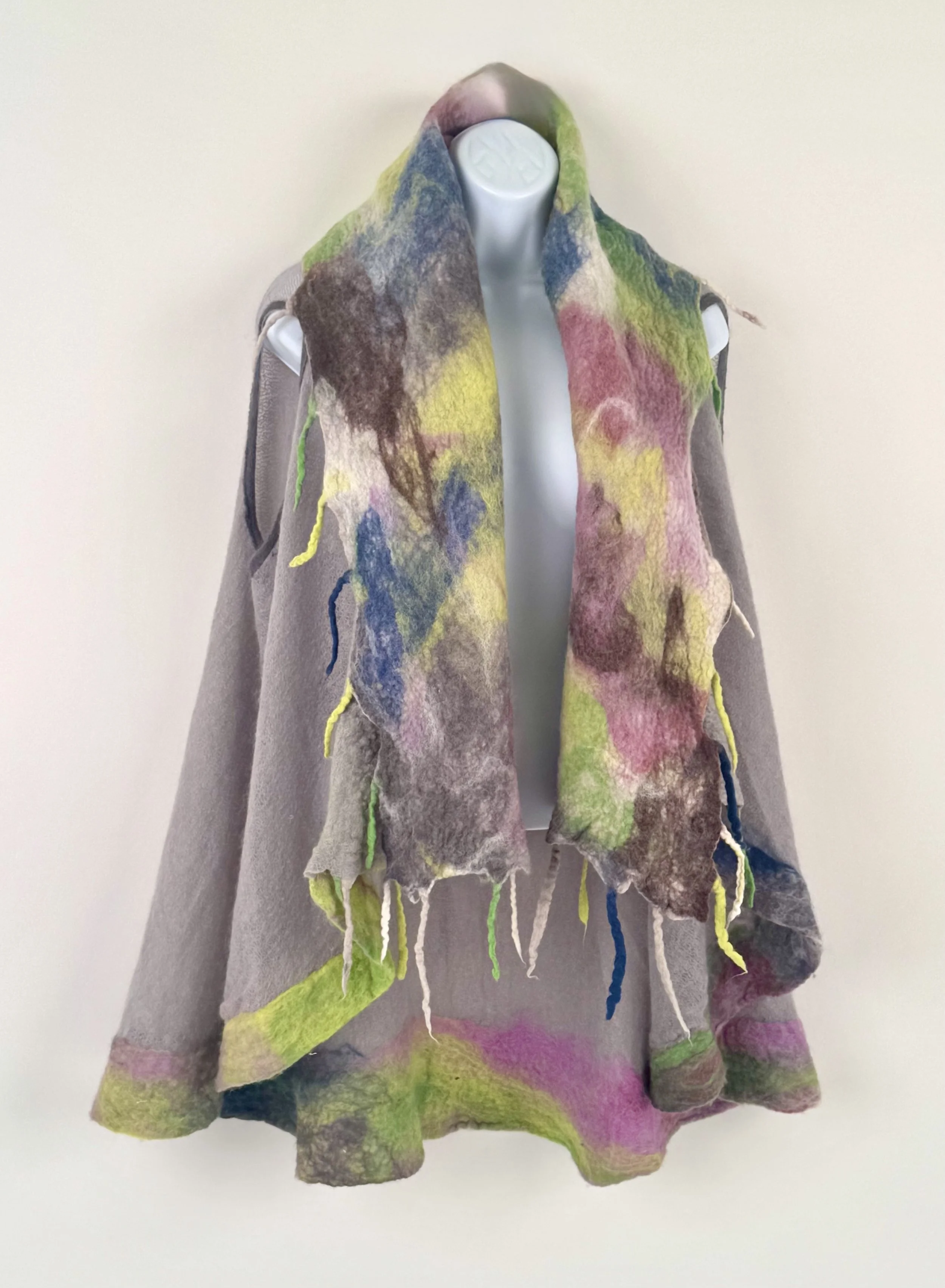 Wearable Clothing9_Cocoon Vest_ merino wool fiber, silk fiber, mohair knit, technique used_ hand-felting.jpeg