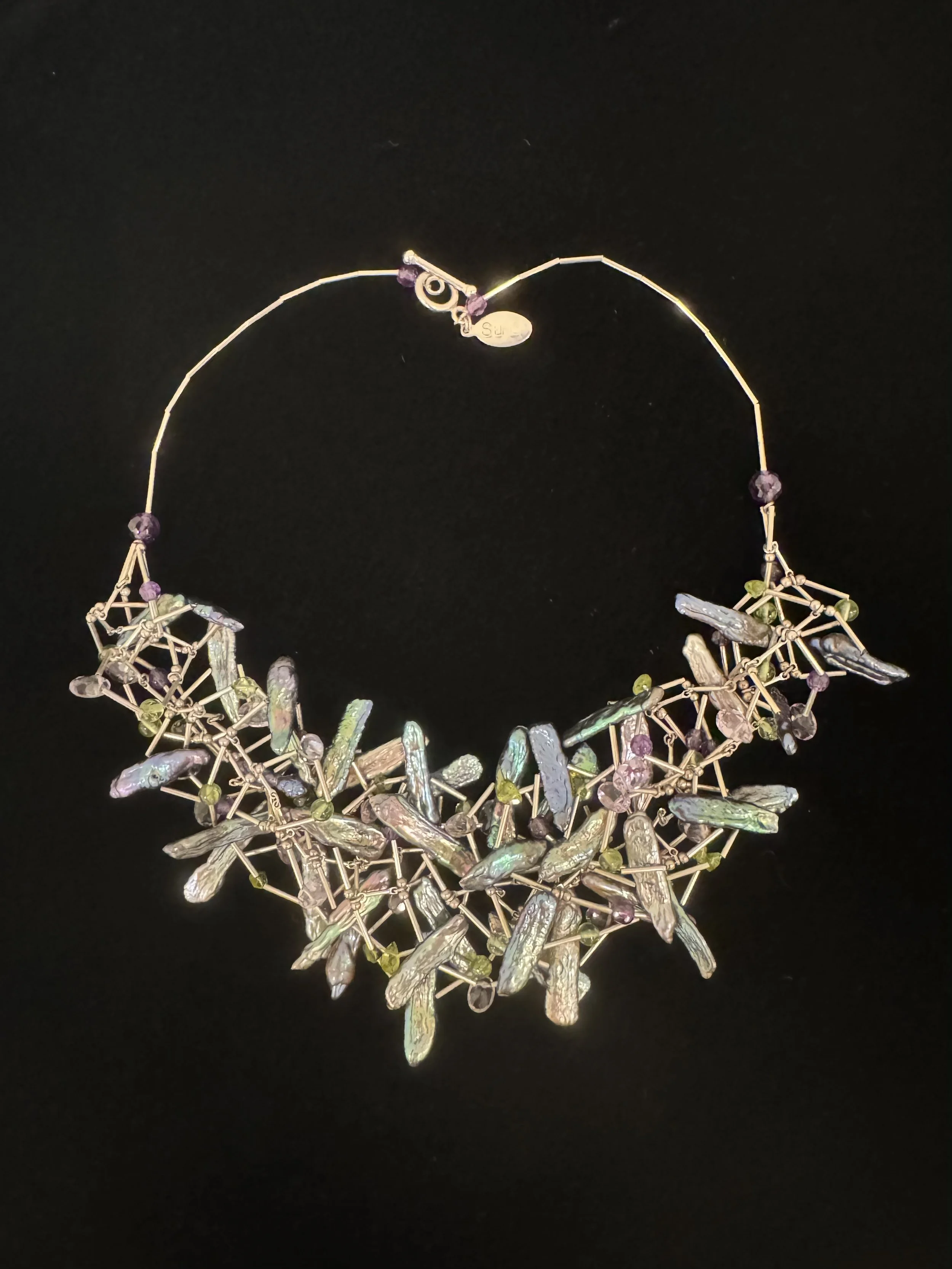 Jewelry(necklace)_ Camouflage_biwa pearl, amethyst, sterling silver.jpeg