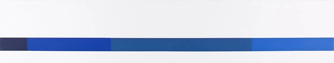 Untitled 7x39 acrylic & enamel on acrylic glass