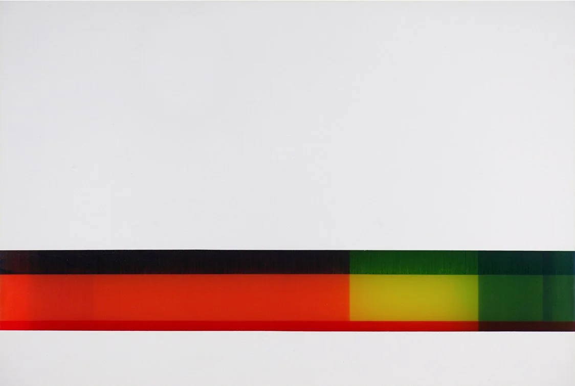 Untitled 12x18 acrylic & enamel on acrylic glass Sold