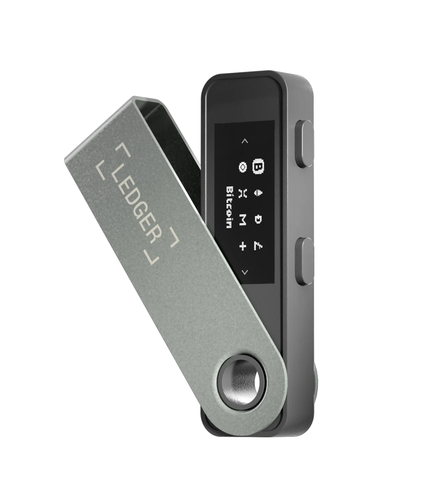 Digital lock showing a keypad with icons and a small display screen