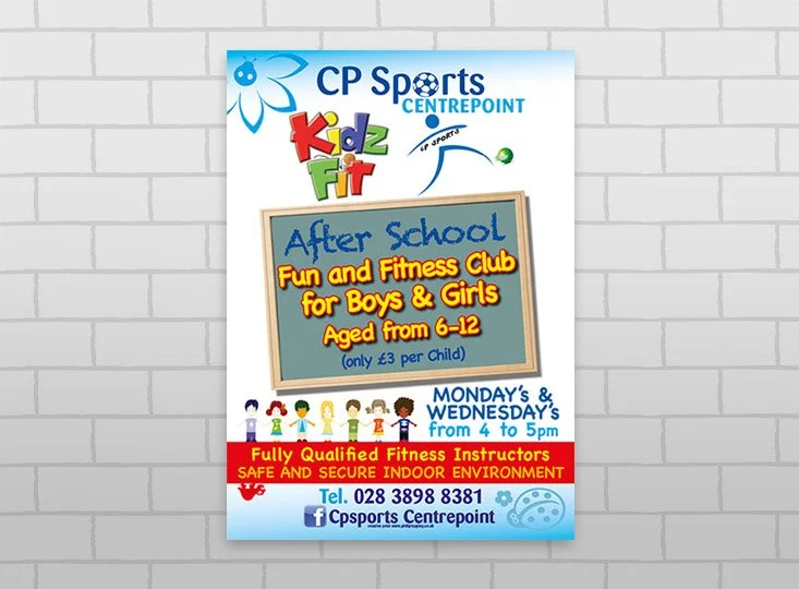 A3 posters printed for a company in Lurgan on the Portadown Road.