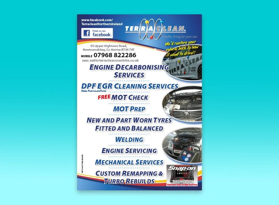 The business supplied artwork already designed when ordering leaflet printing in Belfast.