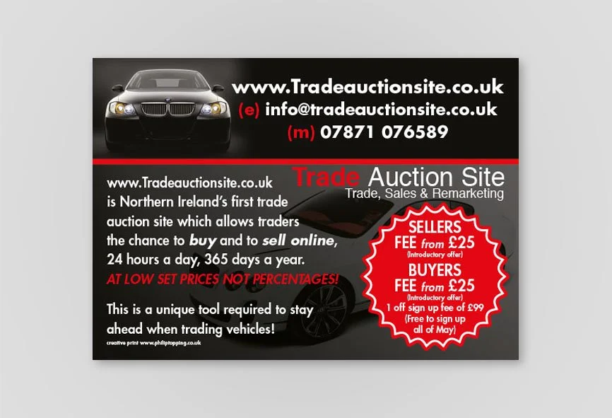 A6 flyers printed full colour.