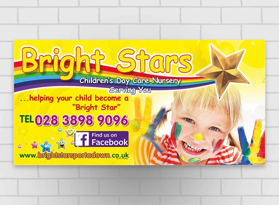 Banner printing in Portadown is printed on good, strong, durable PVC material for a business on the Mahon Road.