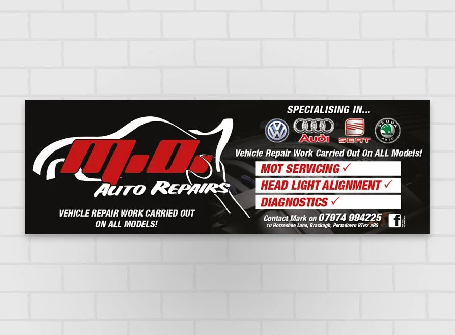 Banners can be delivered anywhere by courier.