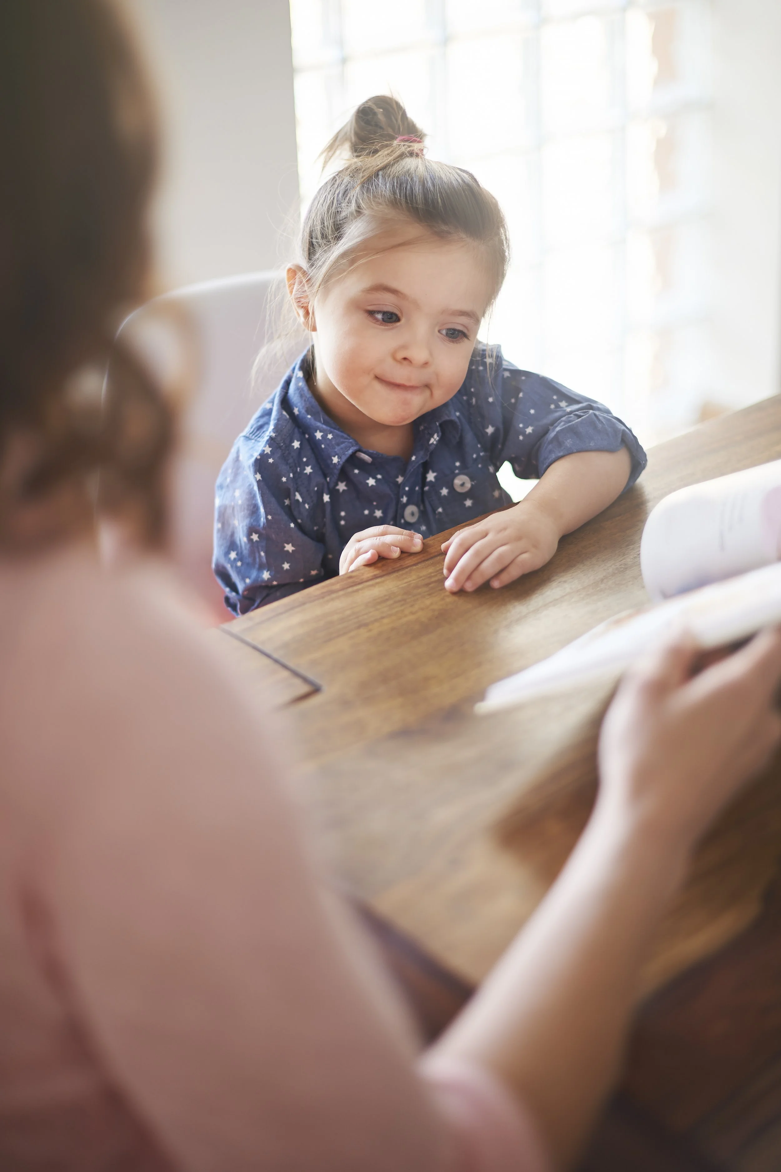 Child participating in an ABA therapy session