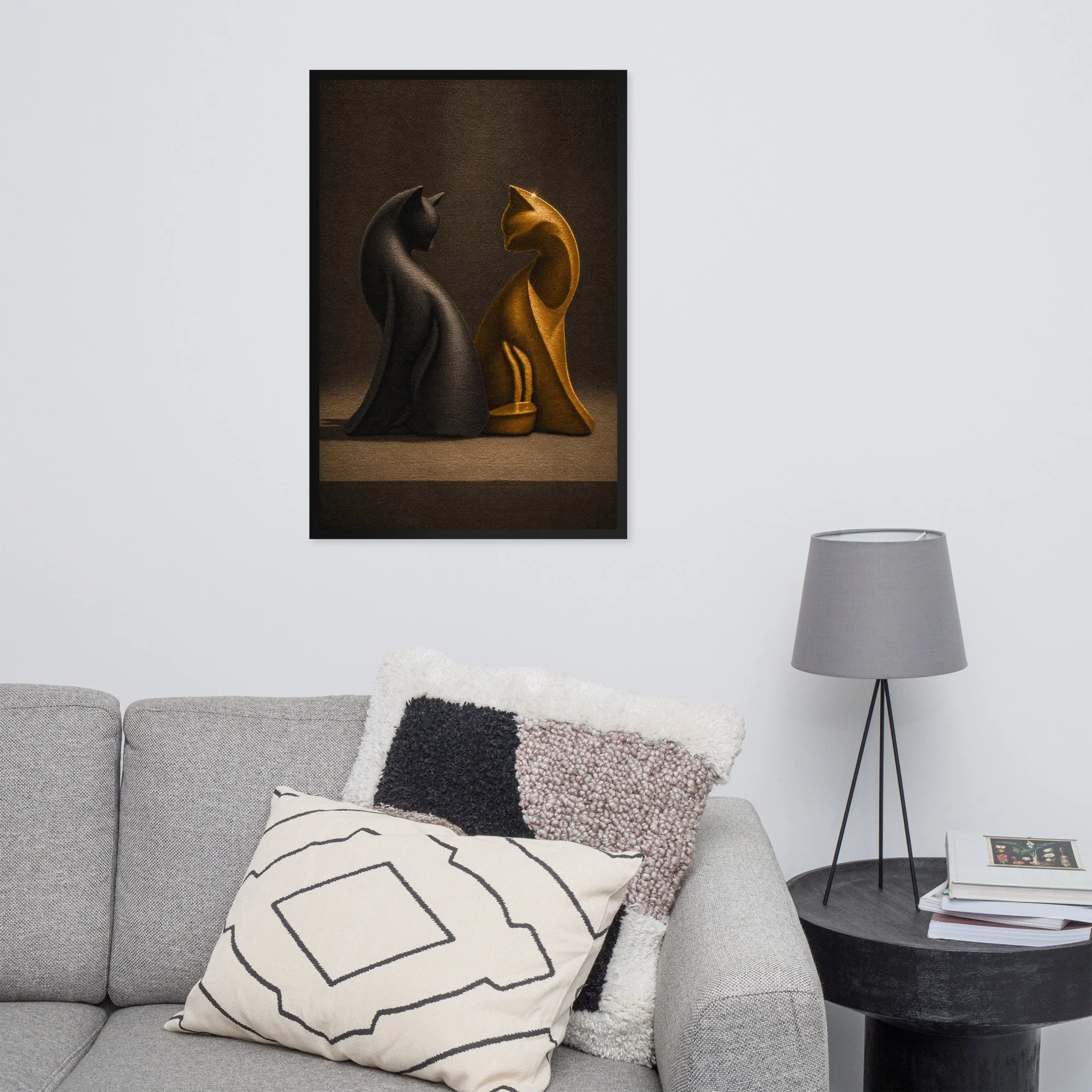 Two Cats Art Print
