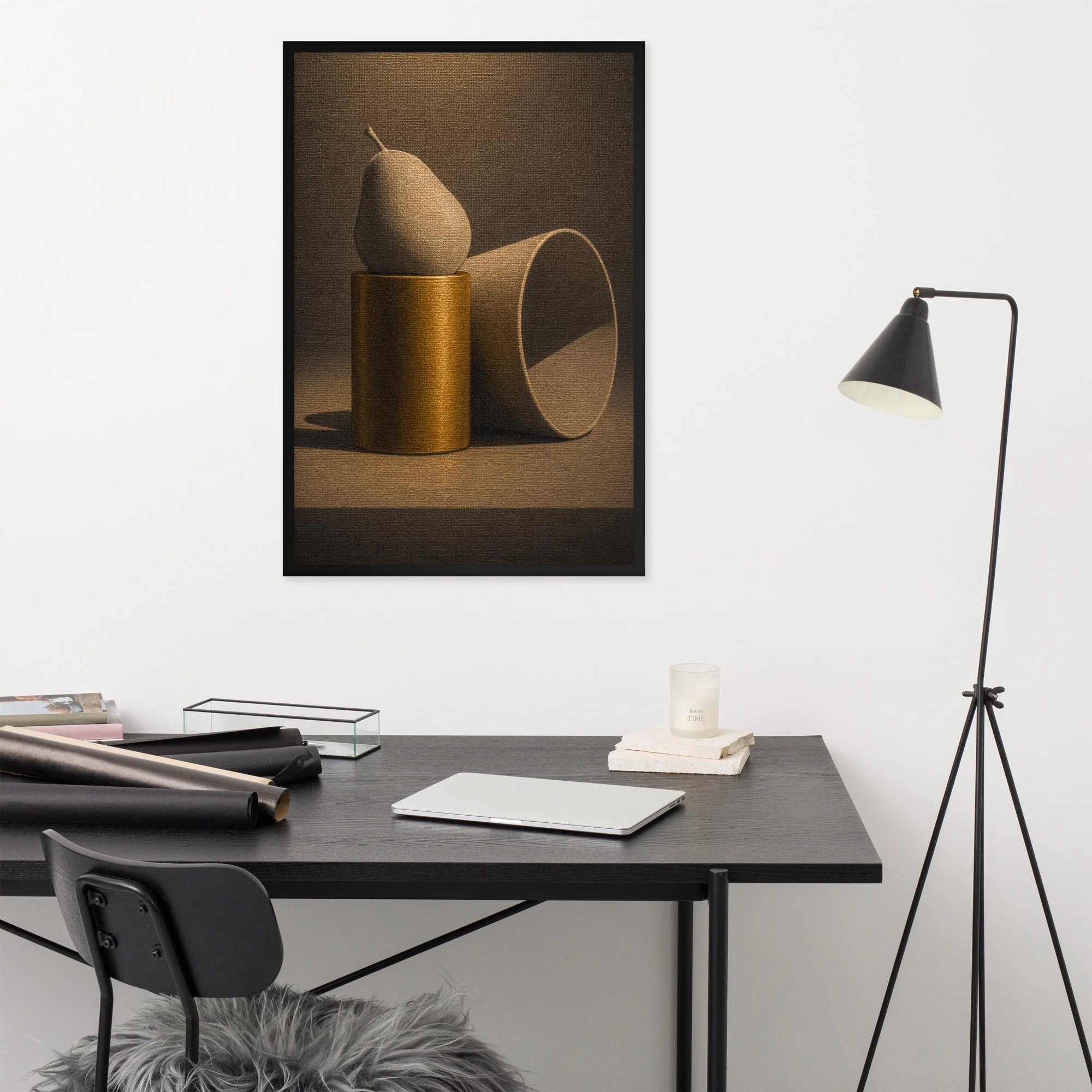Pear on Cone Art Print
