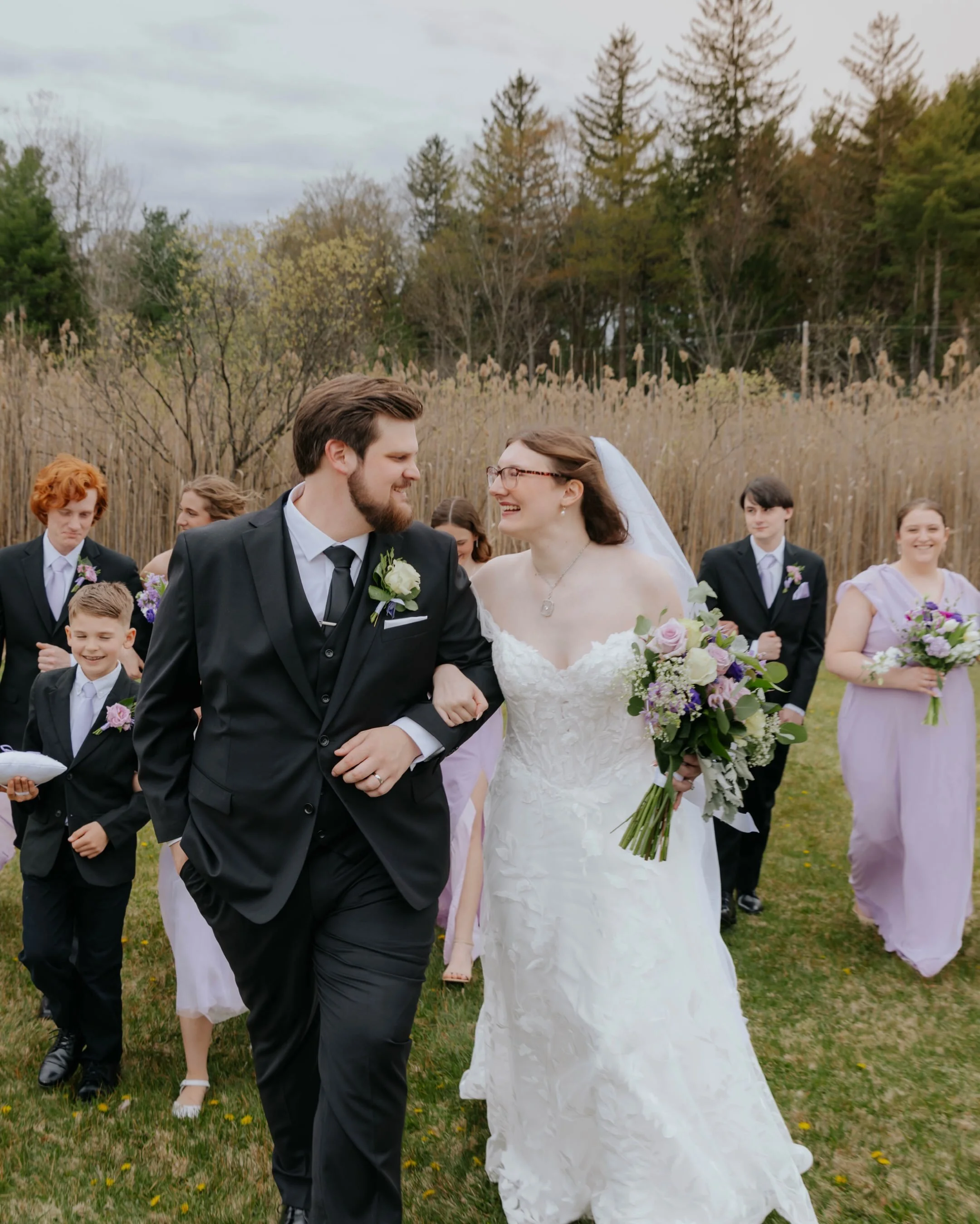 &bull; Martha and Eli &bull;

Such a beautiful day full of love, laughter, and purple! Wishing Martha and Eli a lifetime of joy and peace 💜

Shoutout to the amazing video/photography team! 
@captured_by_cassie 
@conorhessfilms
@j_fields5

Florals: @