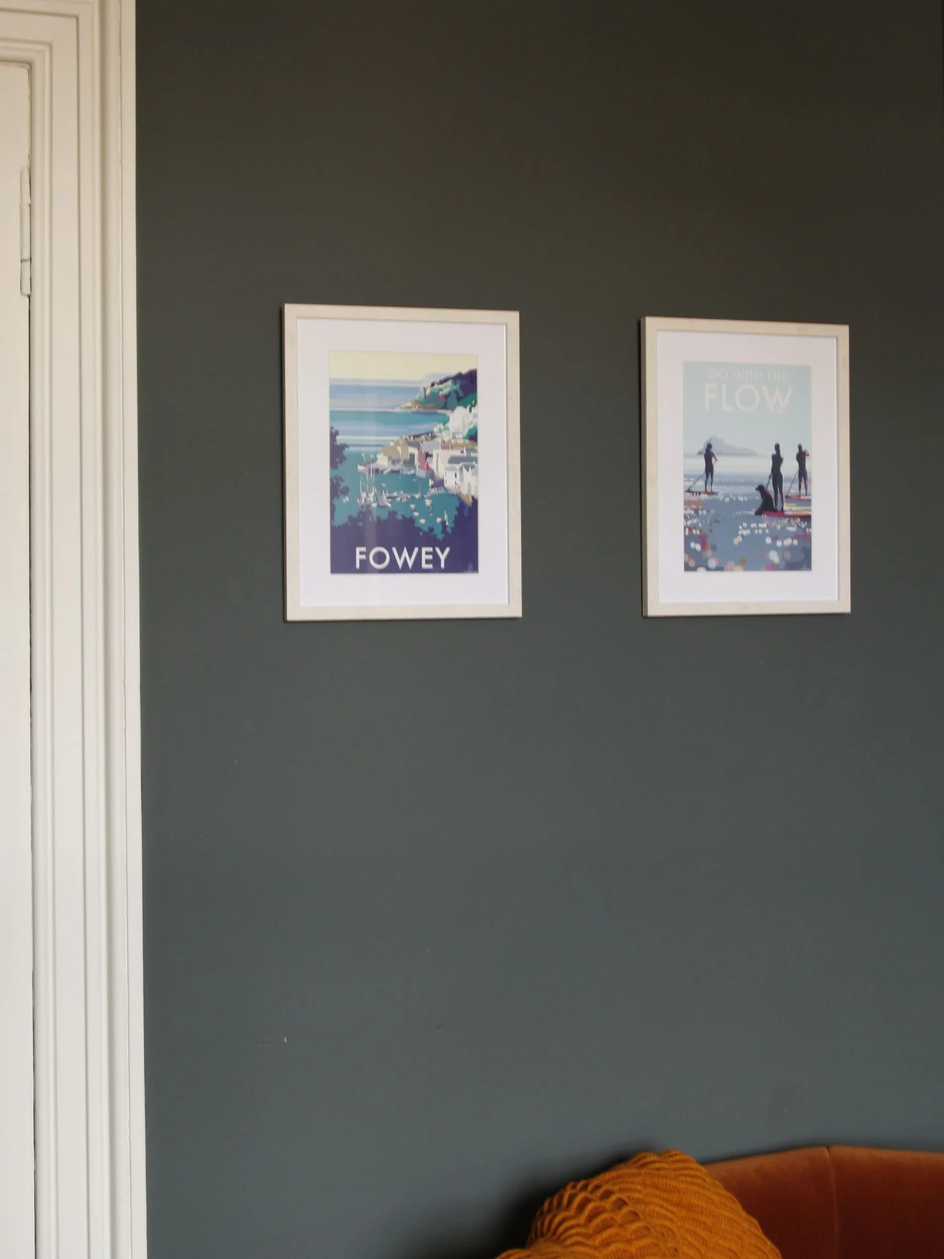 Print pair picture hanging, Edinburgh flat