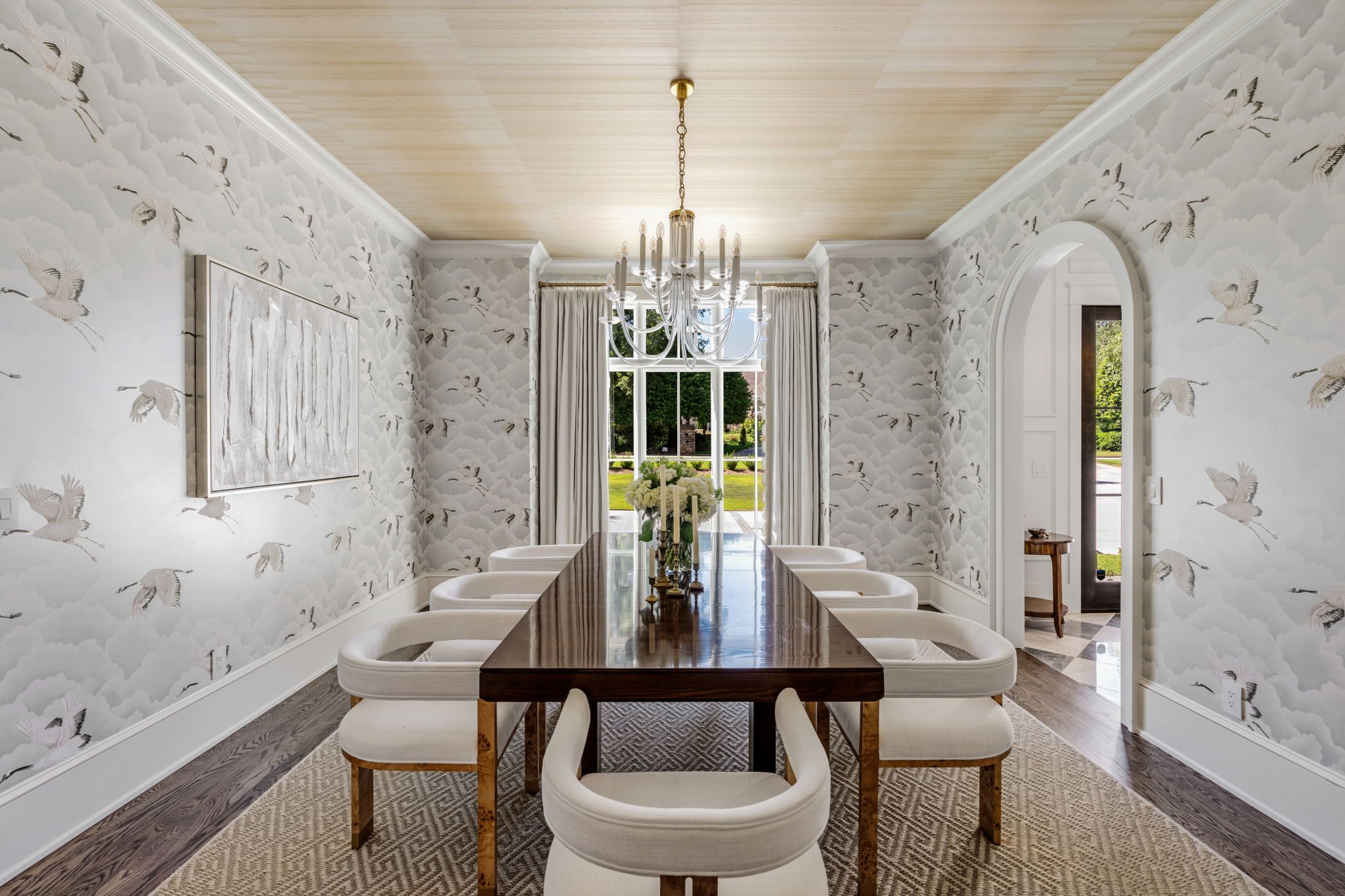 luxury custom home dining room in greenville sc