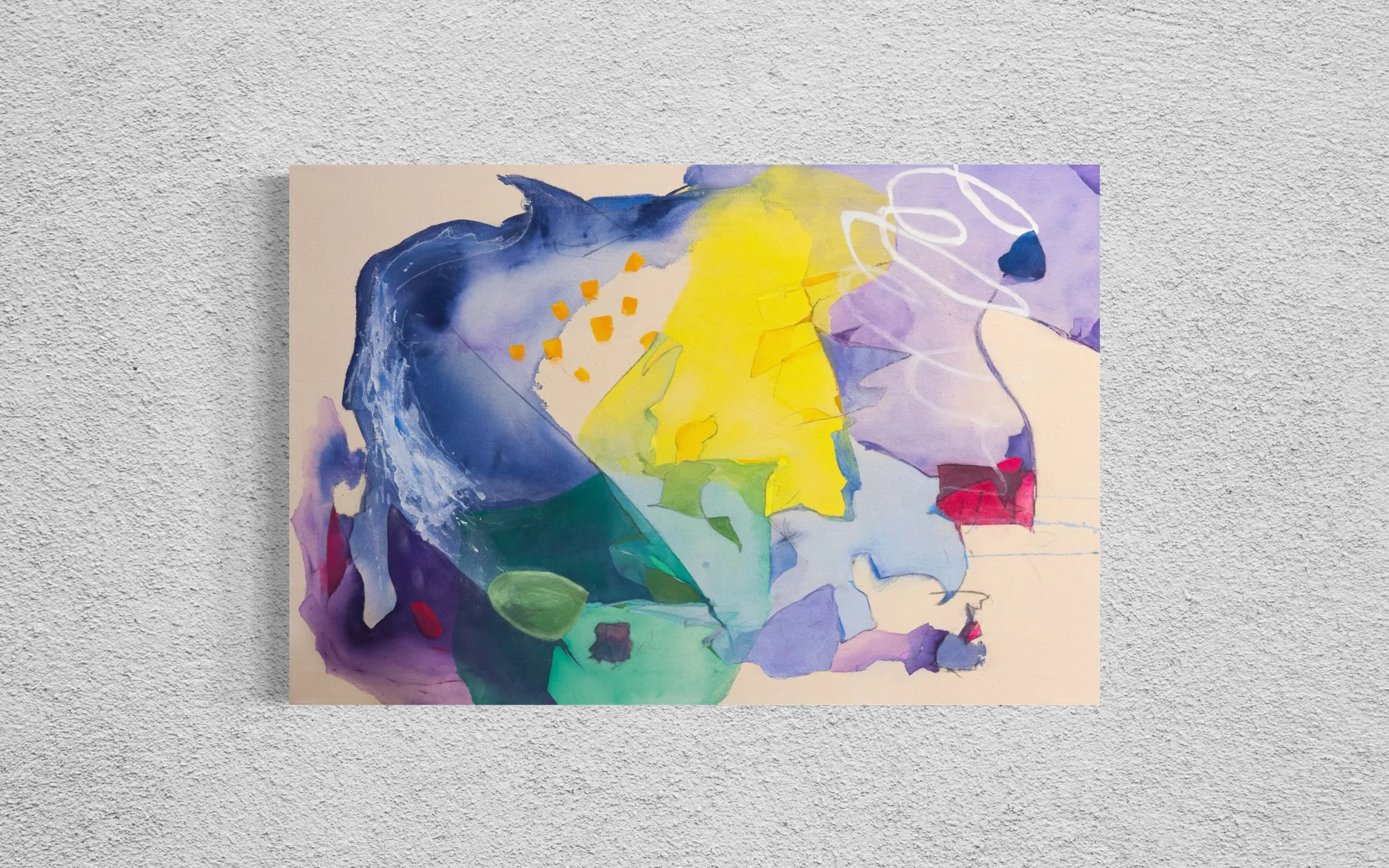  find me here amidst the chaos 
 2025 • ACRYLIC, CHARCOAL, MIXED MEDIA • 24x36" HAND-STRETCHED RAW CANVAS 