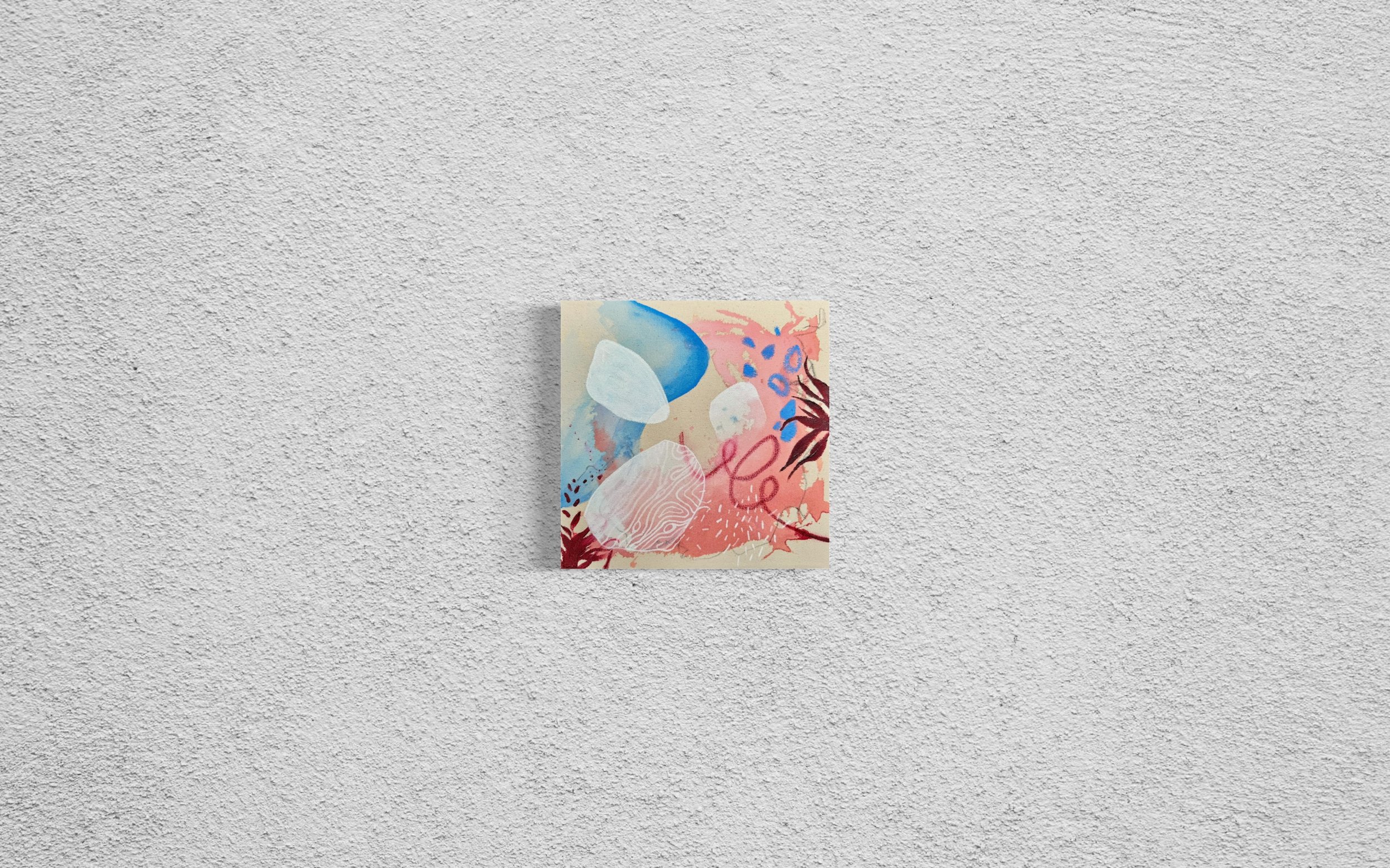  some good things begin with goodbye (growth) 
 2024 • ACRYLIC, ACRYLIC GOUACHE, ACRYLIC MARKER & GRAPHITE • 12x12" HAND-STRETCHED RAW CANVAS 