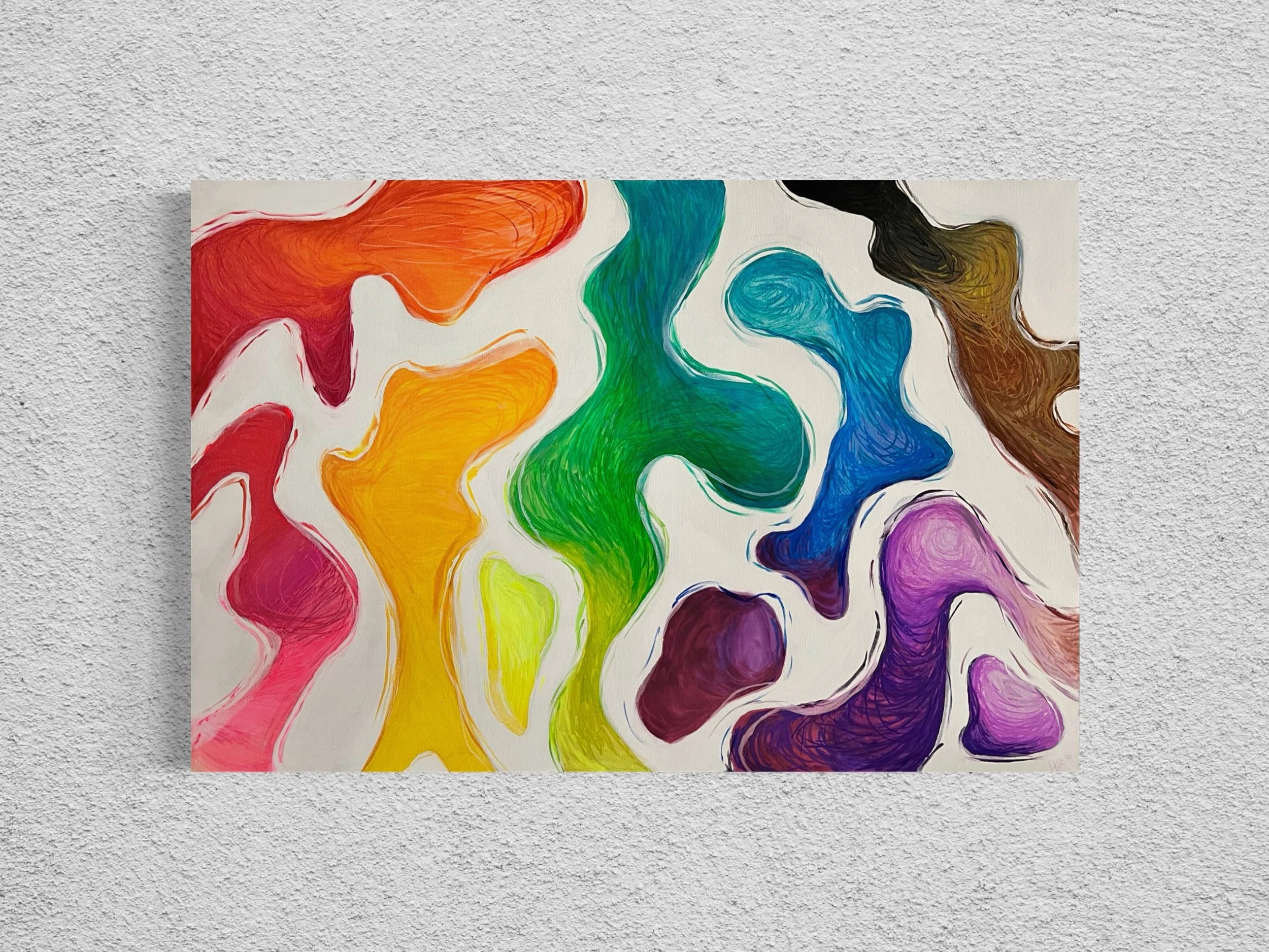  Putting It Together 
 2023 • ACRYLIC & ACRYLIC MARKER • 24x36" CANVAS 