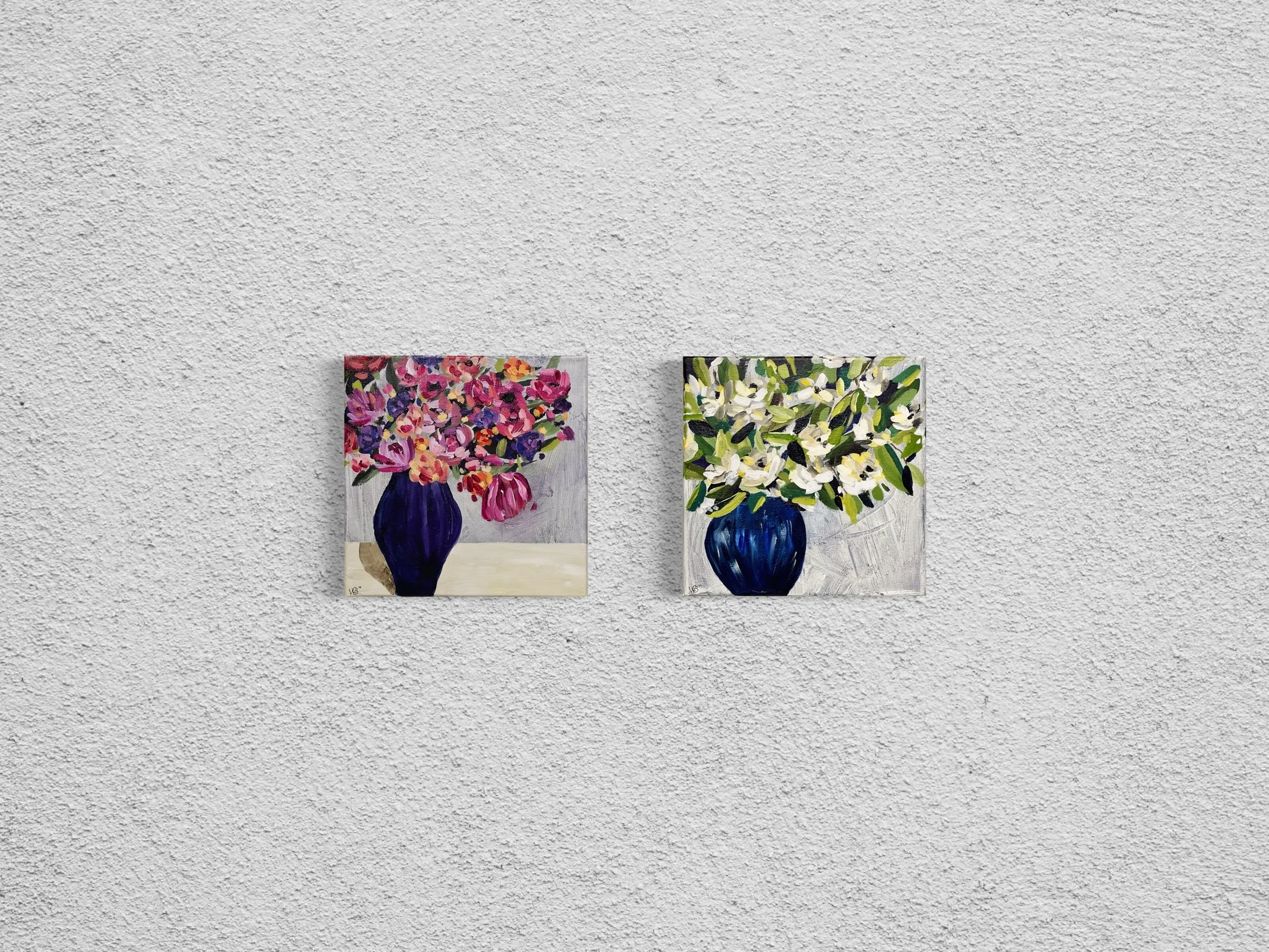  bouquet I & II 
 2023 • ACRYLIC • 10x10" CANVAS  