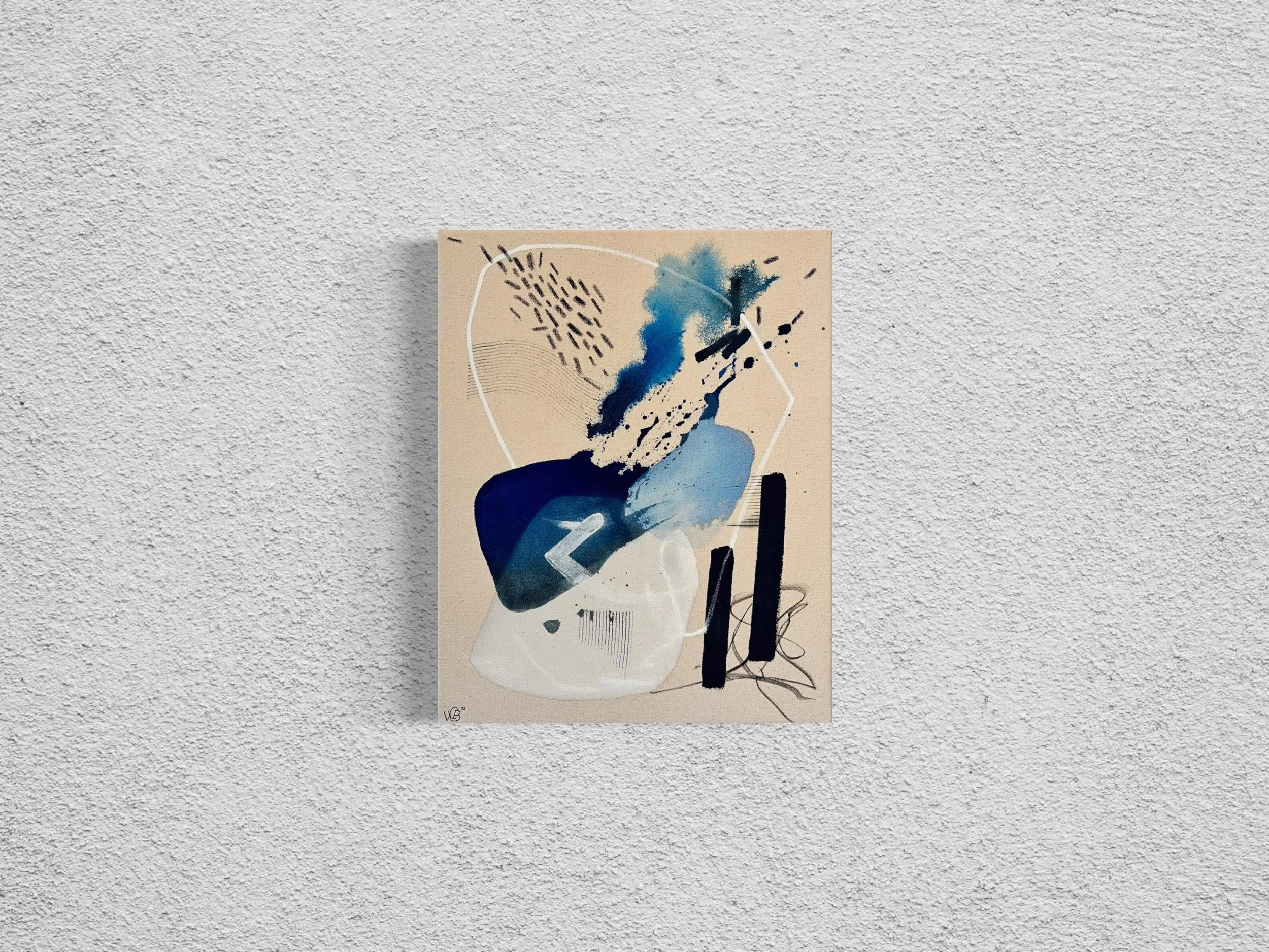  (a)vocation 
 2023 • ACRYLIC, ACRYLIC GOUACHE & CHARCOAL • 16X20" HAND-STRETCHED RAW CANVAS 