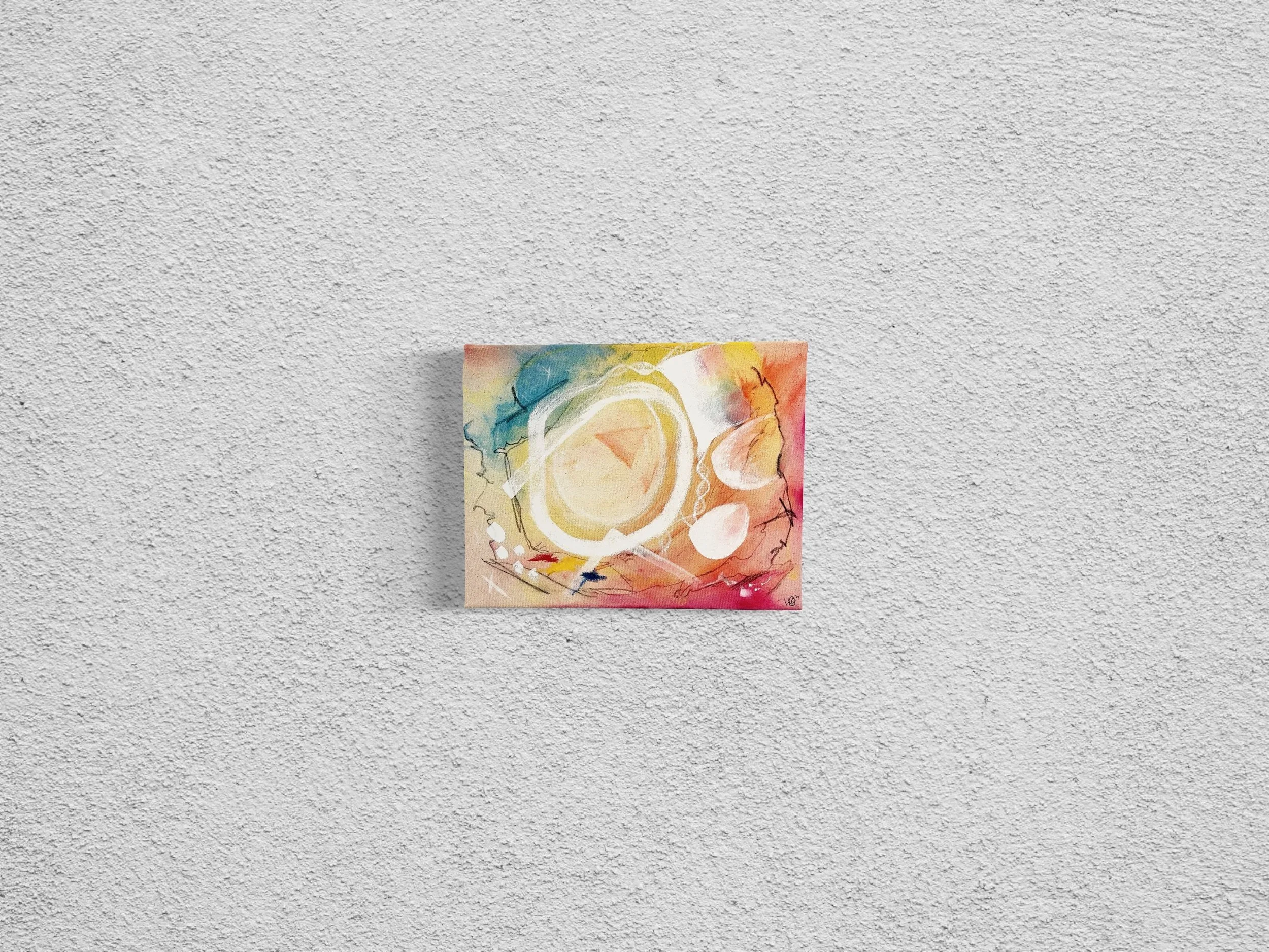  Born This Way 
 2023 • ACRYLIC, ACRYLIC GOUACHE & CHARCOAL • 11x14" HAND-STRETCHED RAW CANVAS 