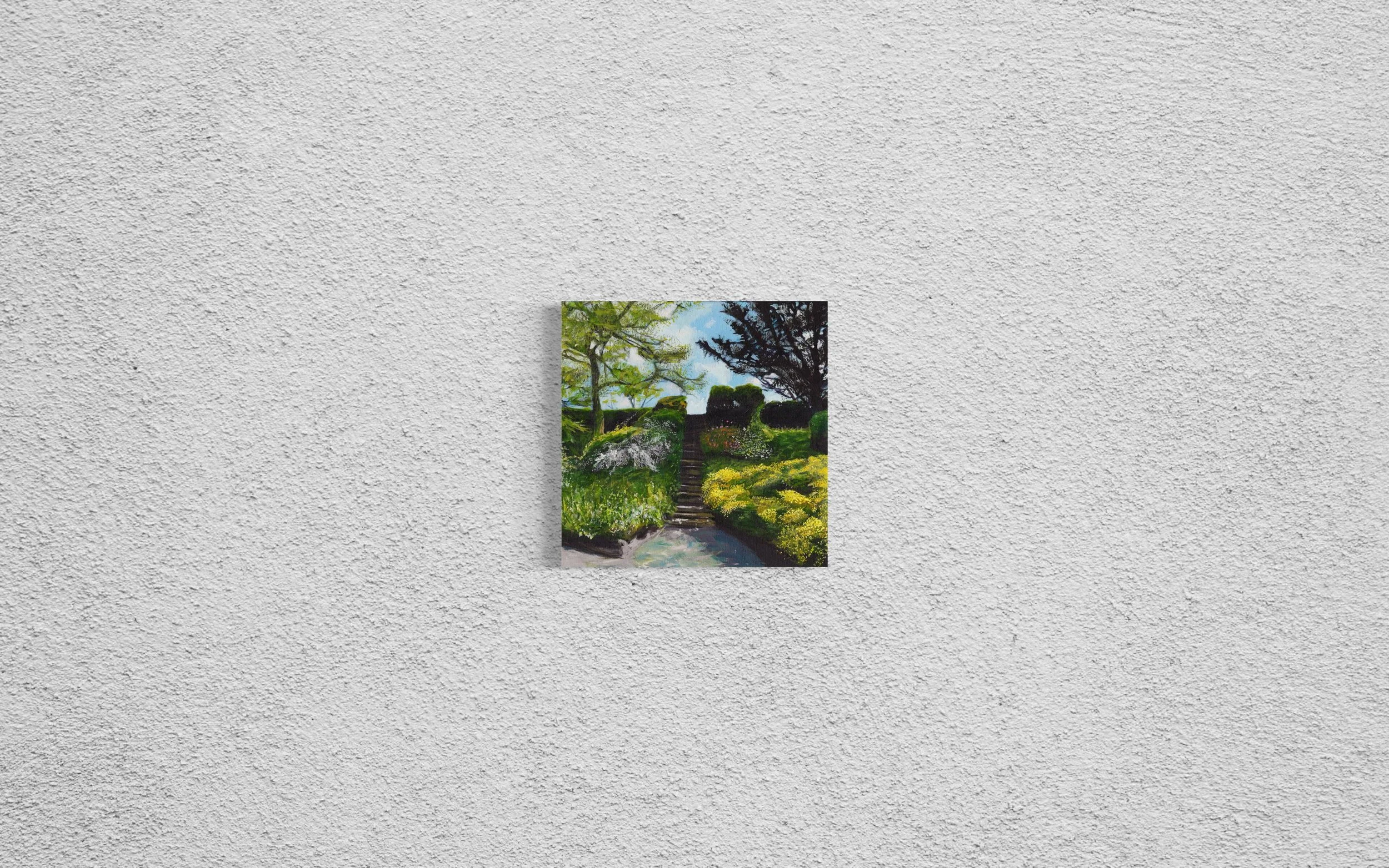  Le jardin en hiver (Garden in Winter) 
 2025 • ACRYLIC • 12x12" CANVAS 