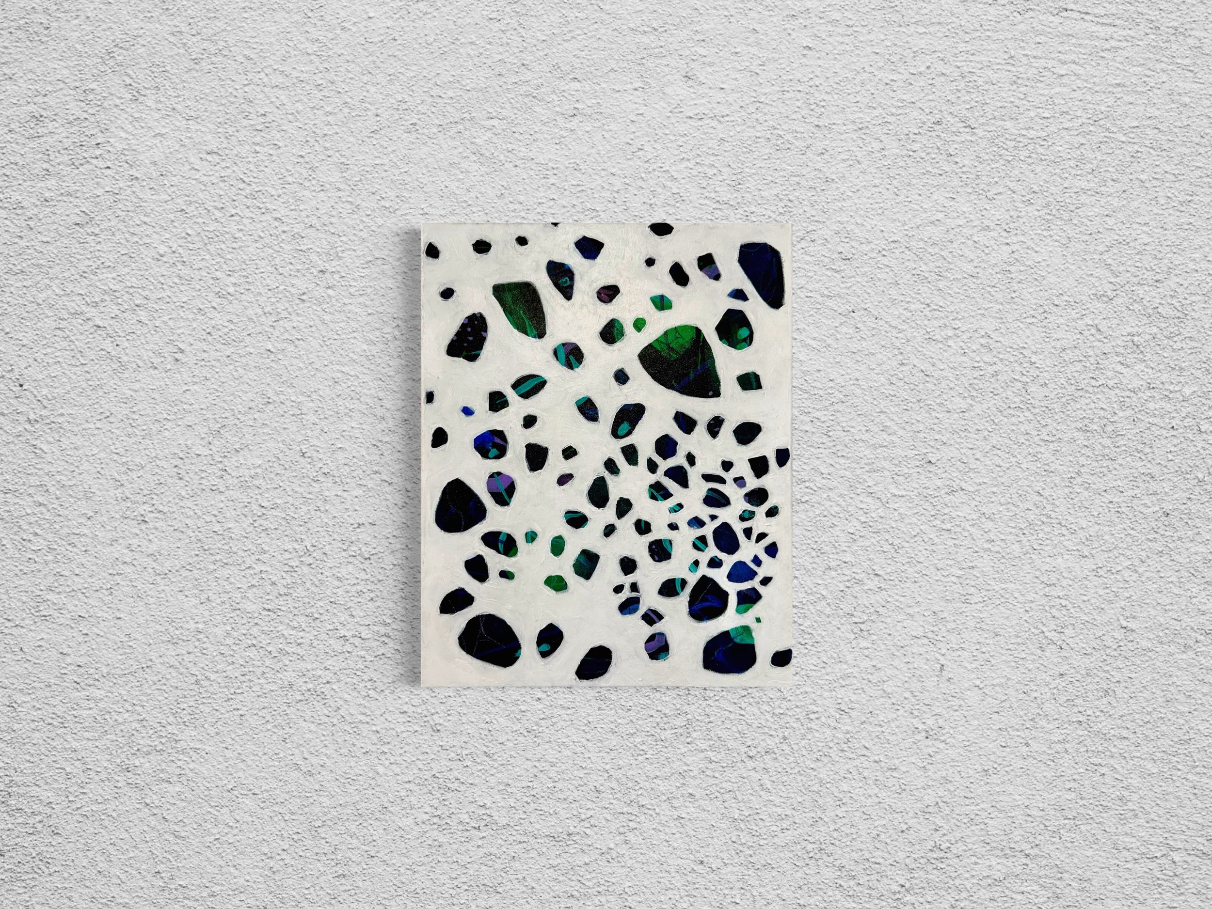  aurora 
 2024 • ACRYLIC & PLASTER • 16x20" CANVAS •  ALEPH COLLECTION  