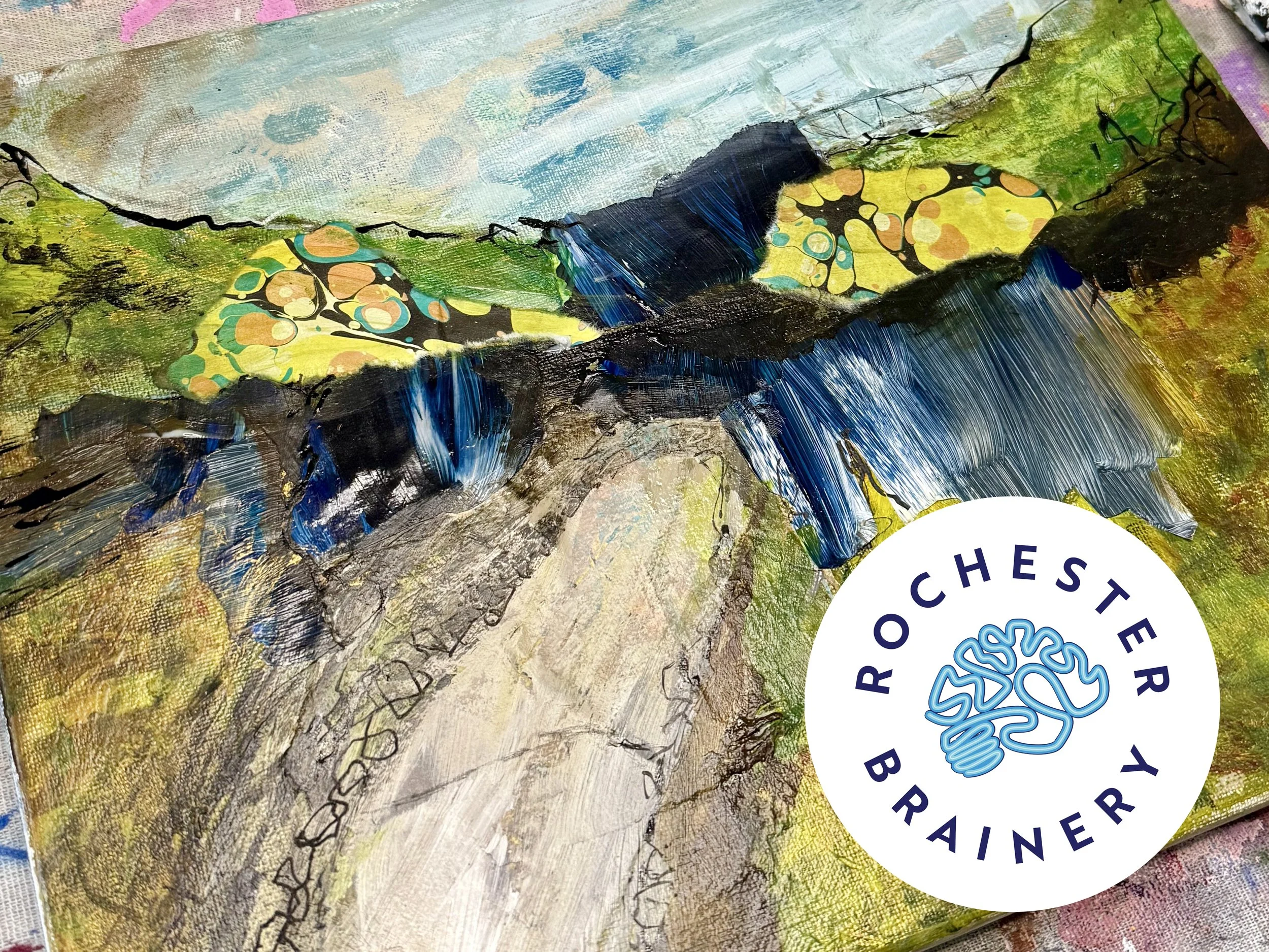 Autumn in the Abstract: Landscape Paint and Sip