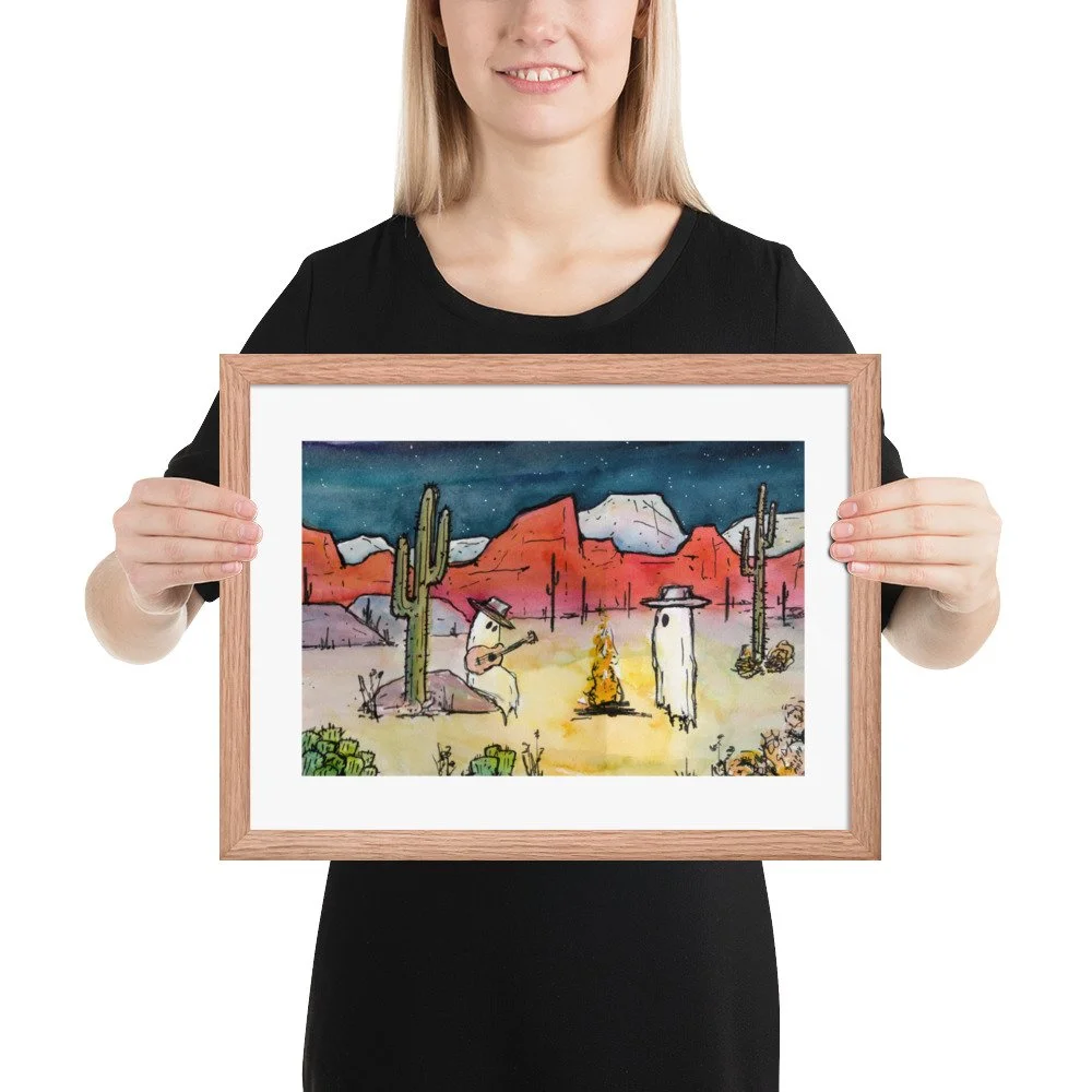 "Play Me a Tune" - Framed poster (12 in x 16in) (18 in x 24 in)