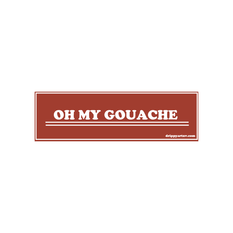 OH MY GOUACHE (sticker)
