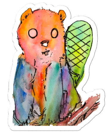 Beaver! (sticker)
