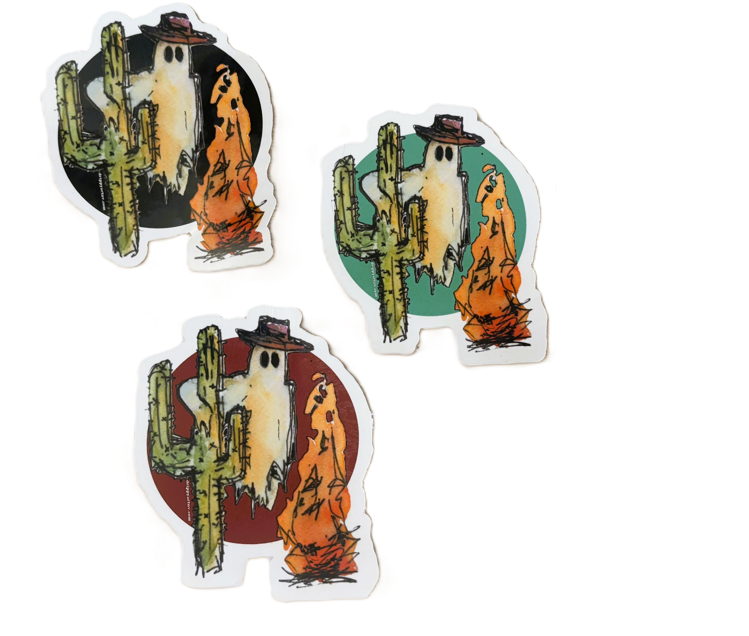 Cowboy Ghost Stickers