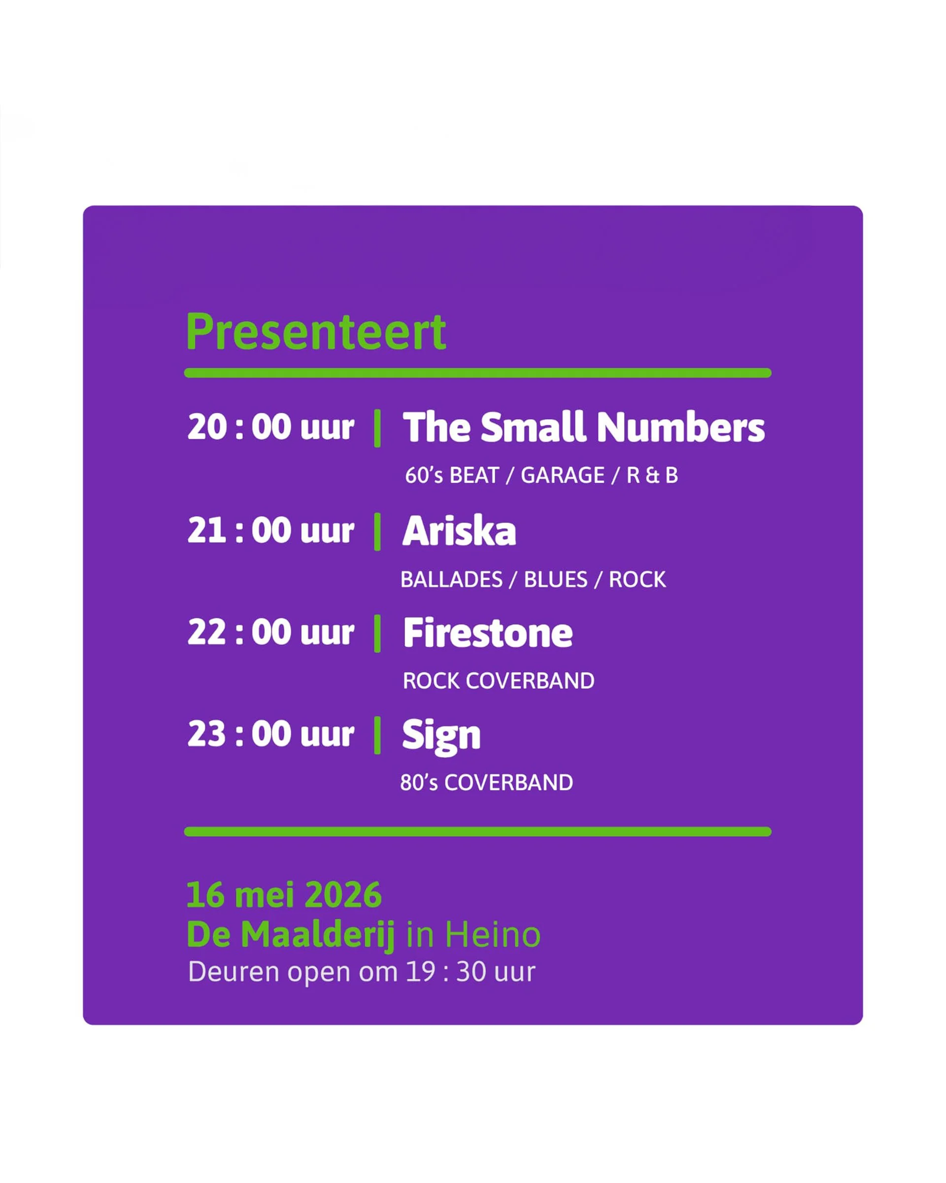 n The Attic Heino 16 mei 2026