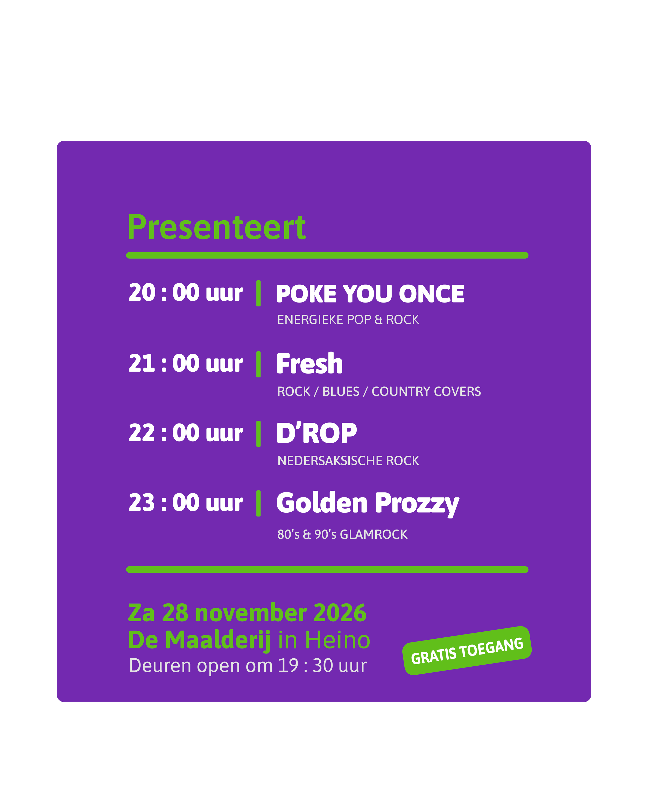 Programma In The Attic Heino 20261128
