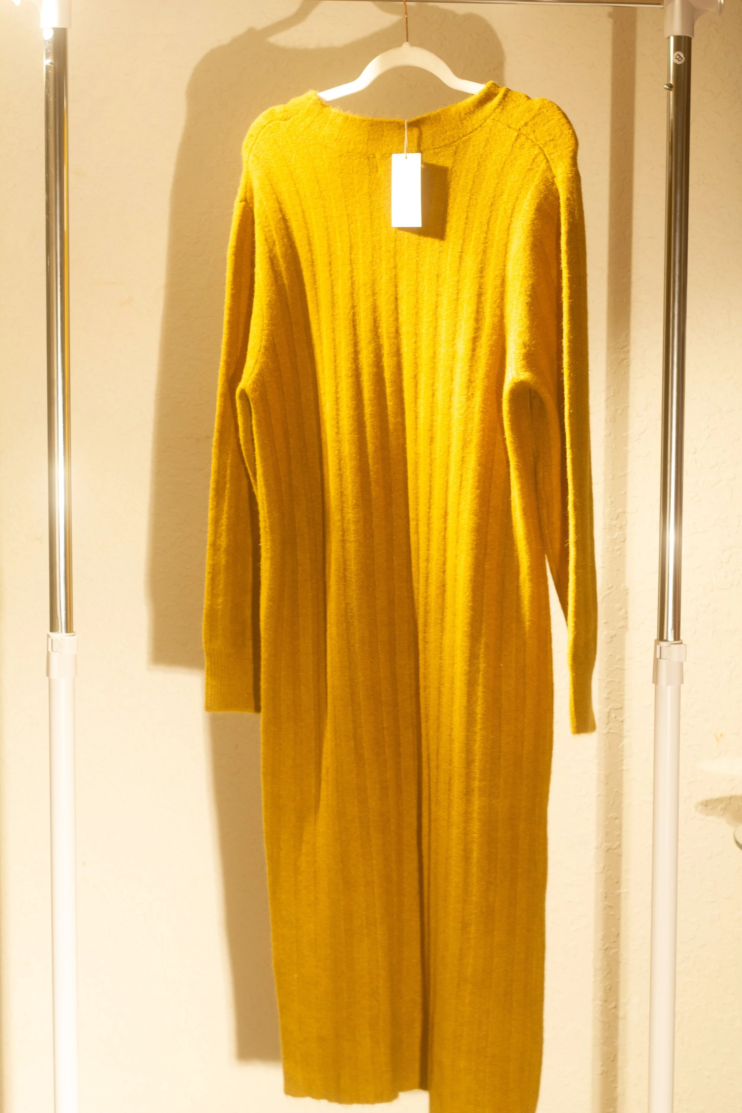 A New Day Mustard Brown Sweater Dress | XL