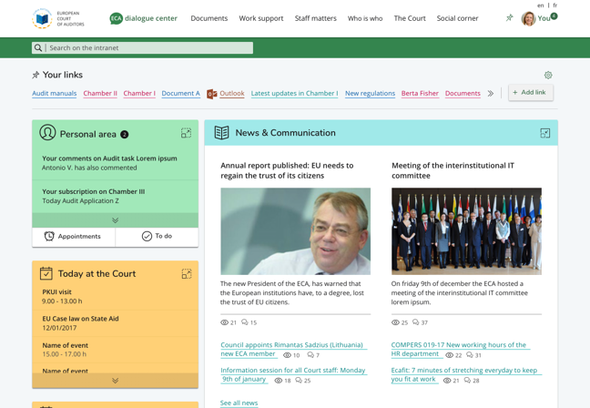 ECA new intranet