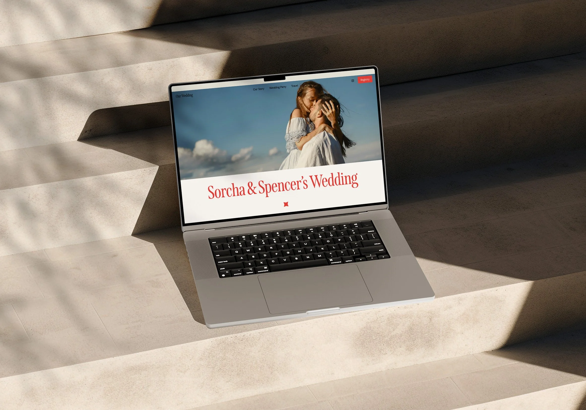 Custom wedding website.