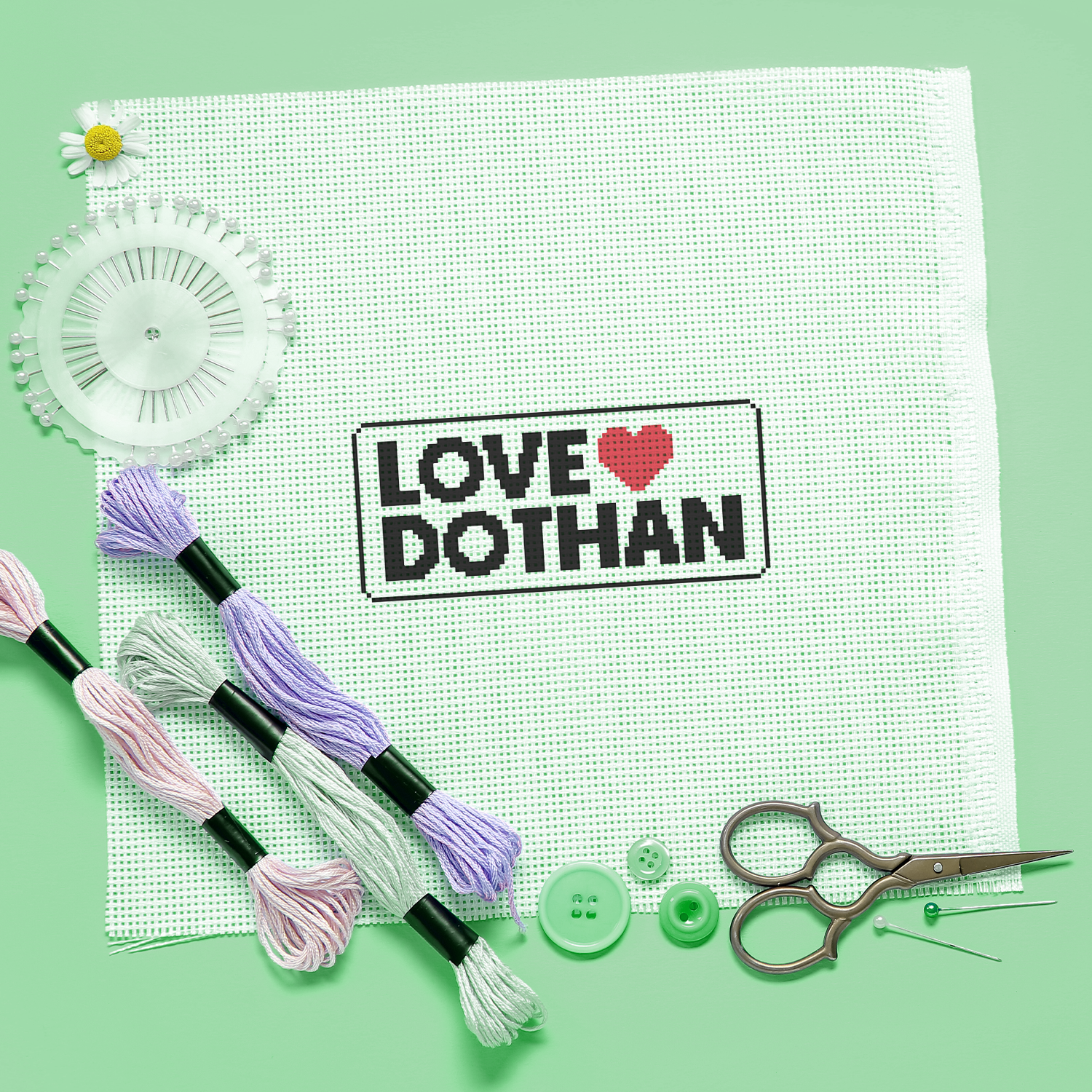 Love Dothan - Digital Needlepoint Chart