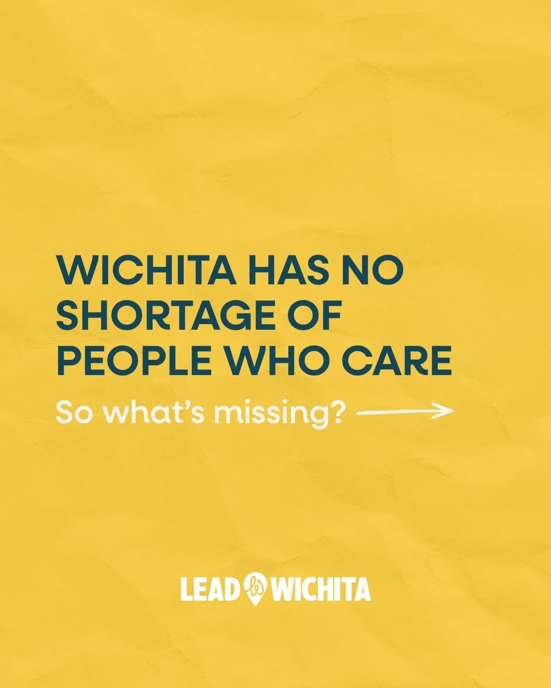 Wichita doesn&rsquo;t lack people who care.

What we need is more connection between them.

Lead Wichita brings leaders and communities together to learn, build relationships, and work toward something bigger than any one person or organization can a