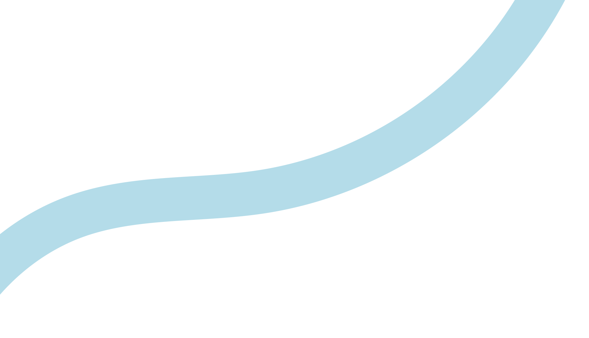 abstract light blue curved shape on a black background.